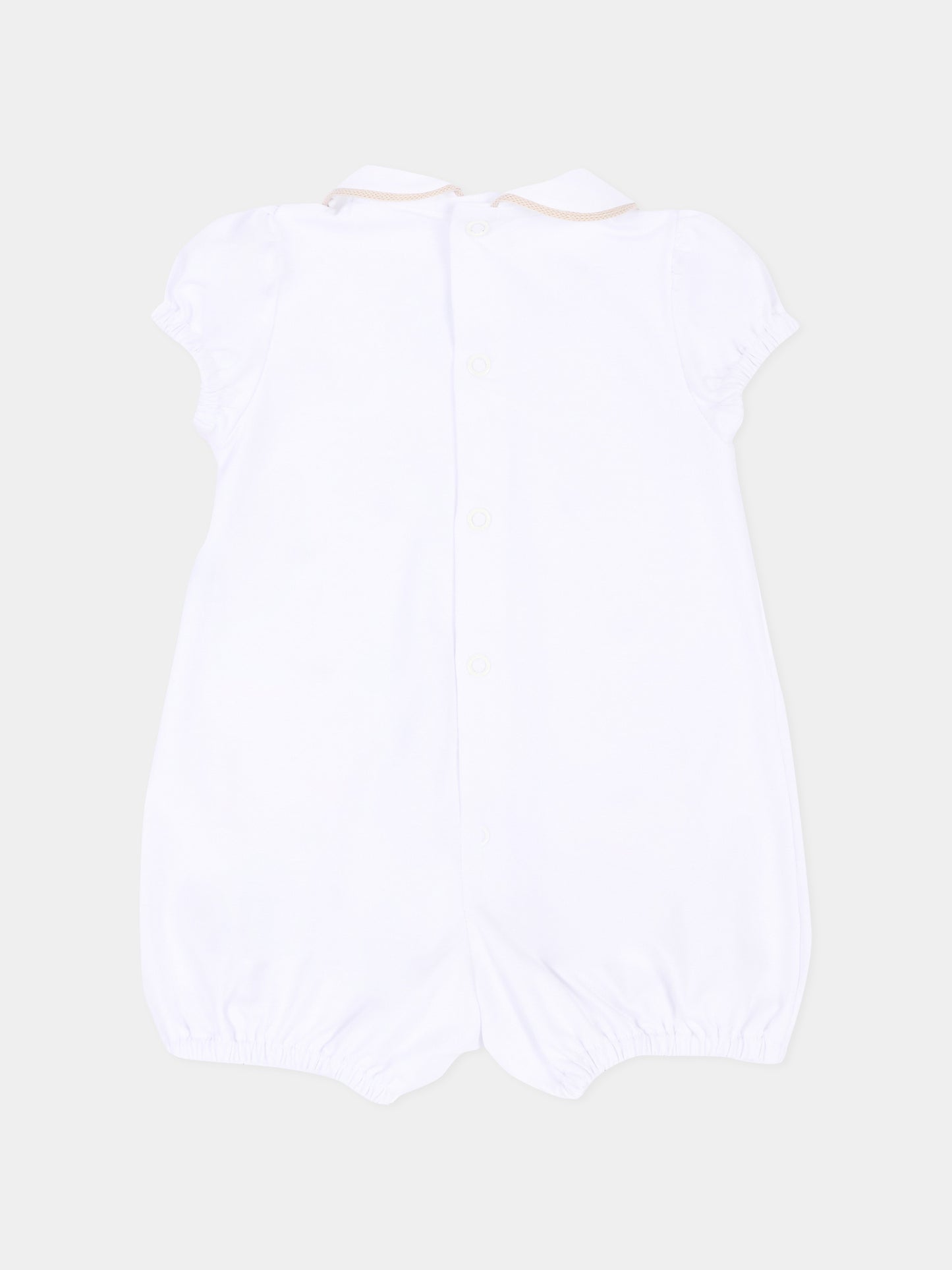 Pagliaccetto bianco per neonati con cuori,Little Bear,3077 BCO/CORDA