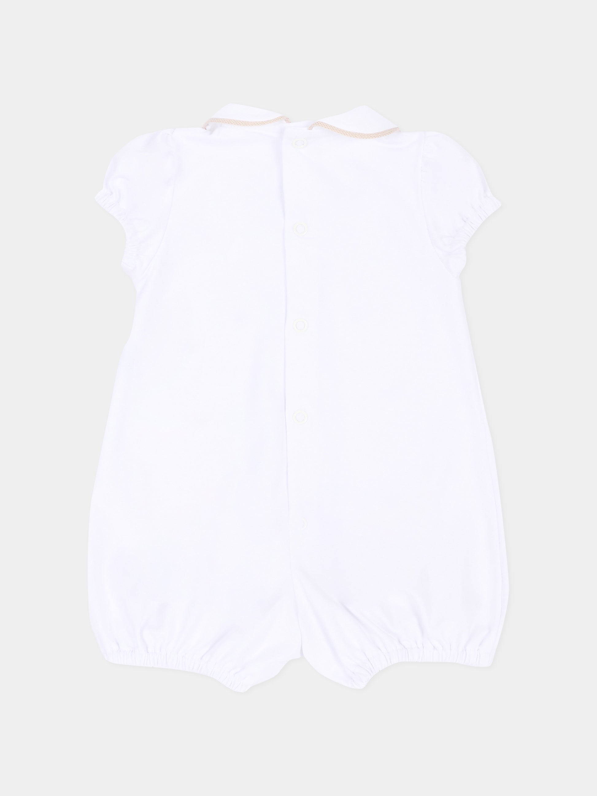 Pagliaccetto bianco per neonati con cuori,Little Bear,3077 BCO/CORDA