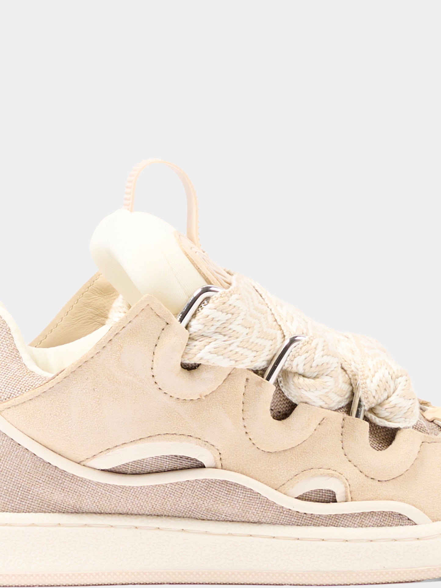 Sneakers beige per bambini con cinturino,Lanvin Petite,N30329 P82