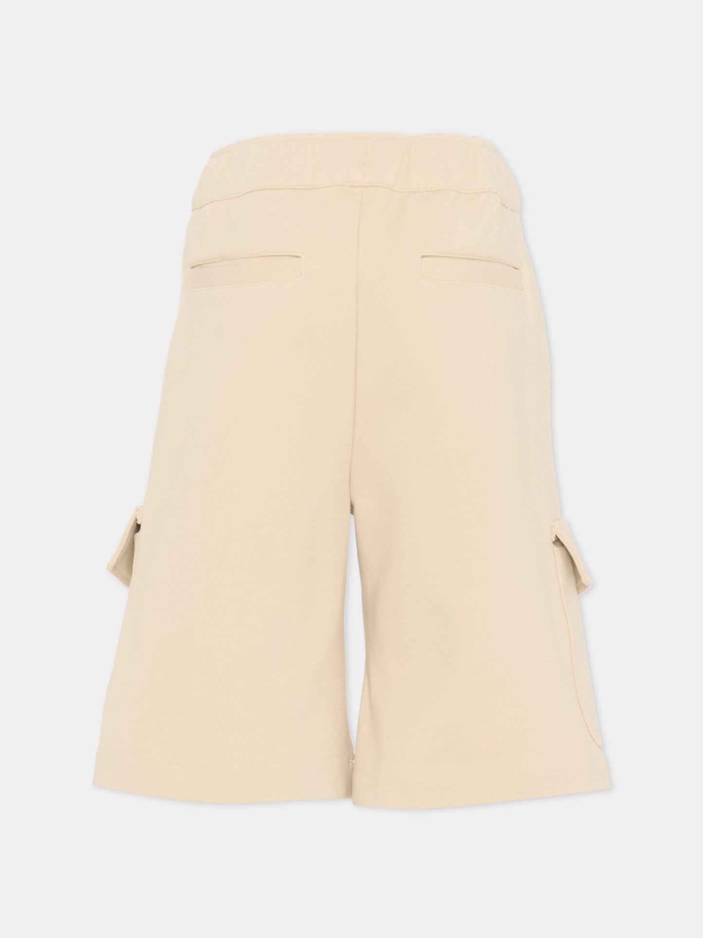 Shorts beige per bambino con logo,Lanvin Petite,N30377 180