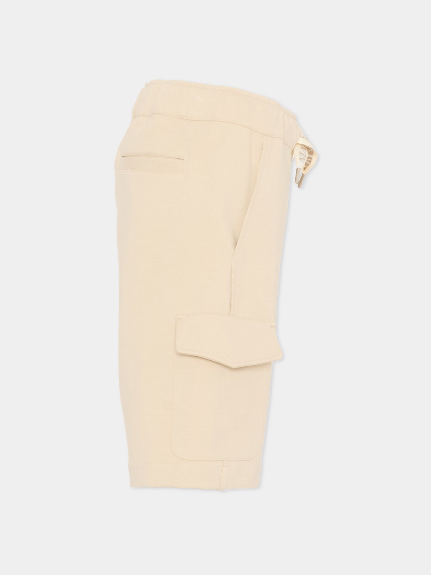 Shorts beige per bambino con logo,Lanvin Petite,N30377 180
