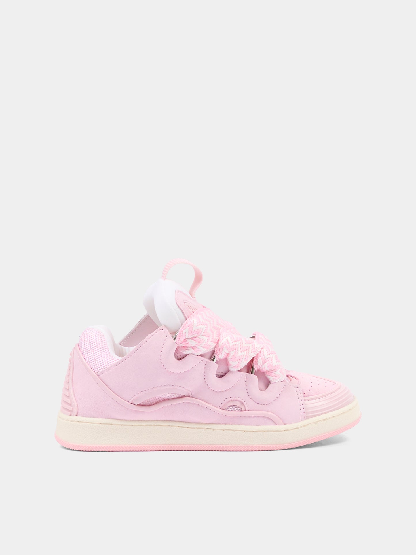 Sneakers rosa per bambina con motivo Curb,Lanvin Petite,N30465 44F