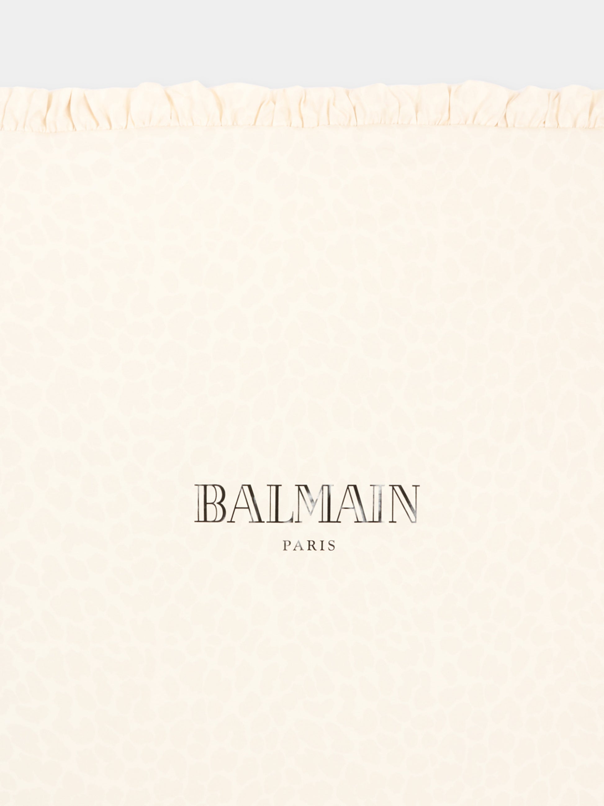 Coperta beige per neonati con logo,Balmain Kids,BY0010-Z3763 102BG