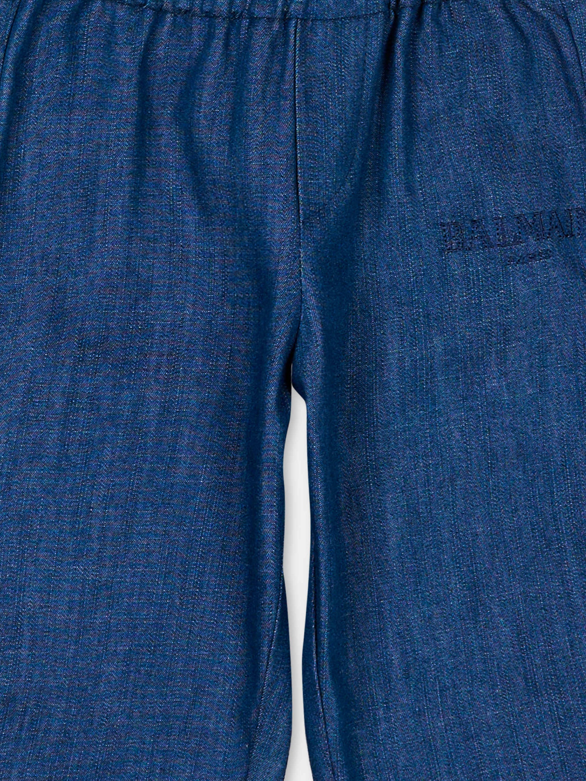 Pantaloni eleganti blu per neonato,Balmain Kids,BY6590-P0588 625