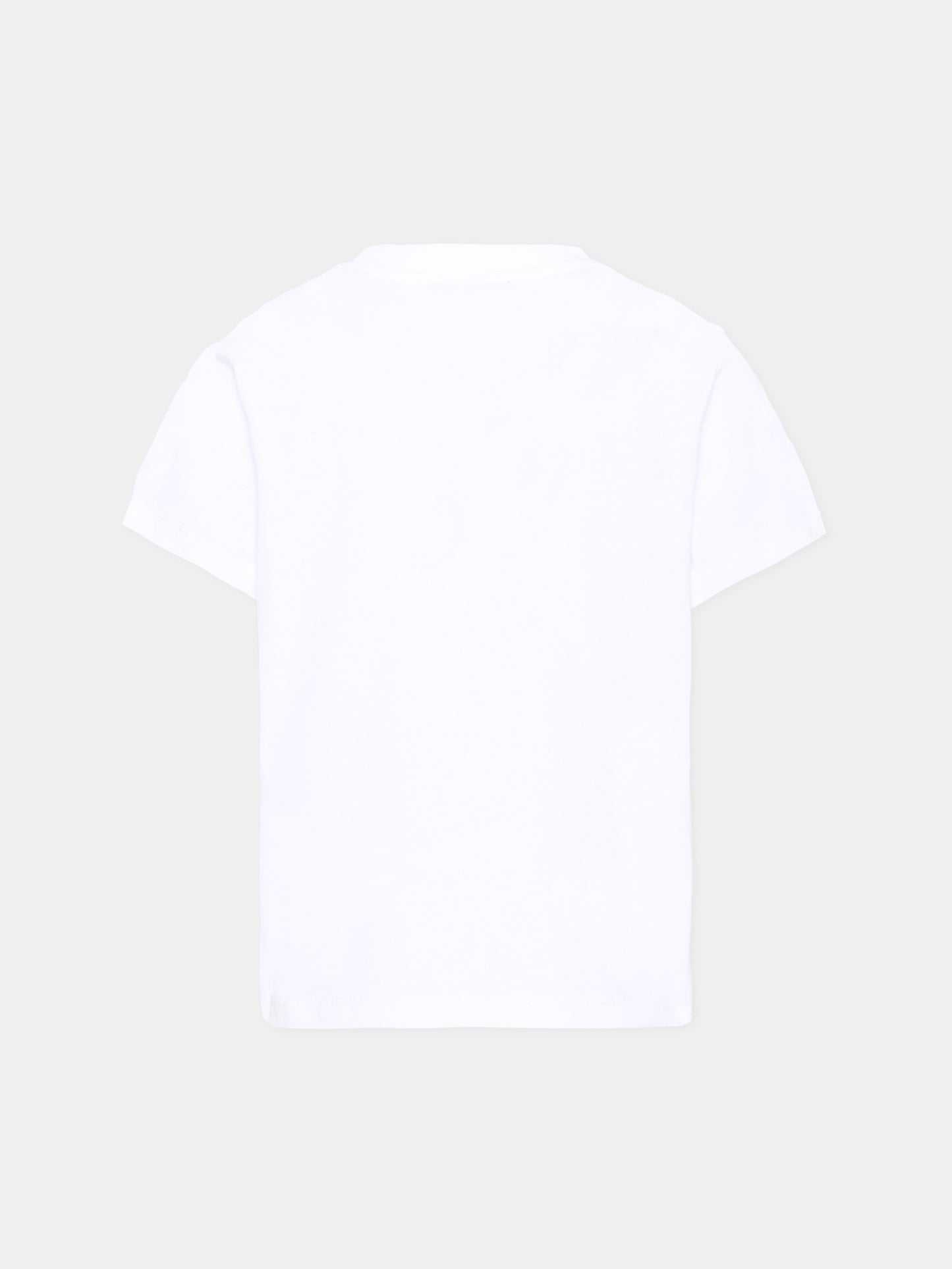 T-shirt bianca per bambino con logo,Balmain Kids,BY8P11-Z3672 100BL