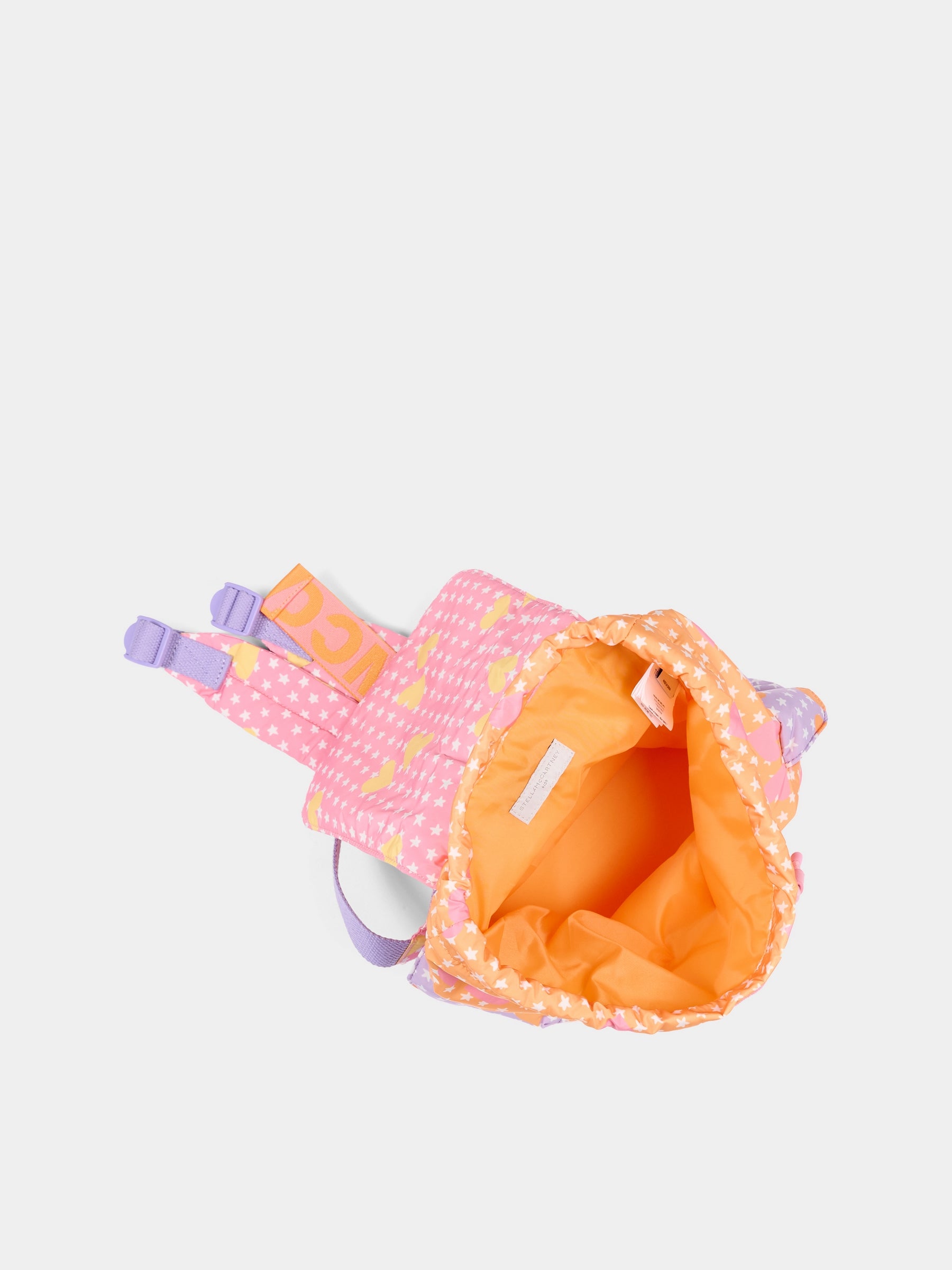 Zaino multicolor per bambina con stelle e cuori,Stella Mccartney Kids,TY0A18-Z3616 51UMC