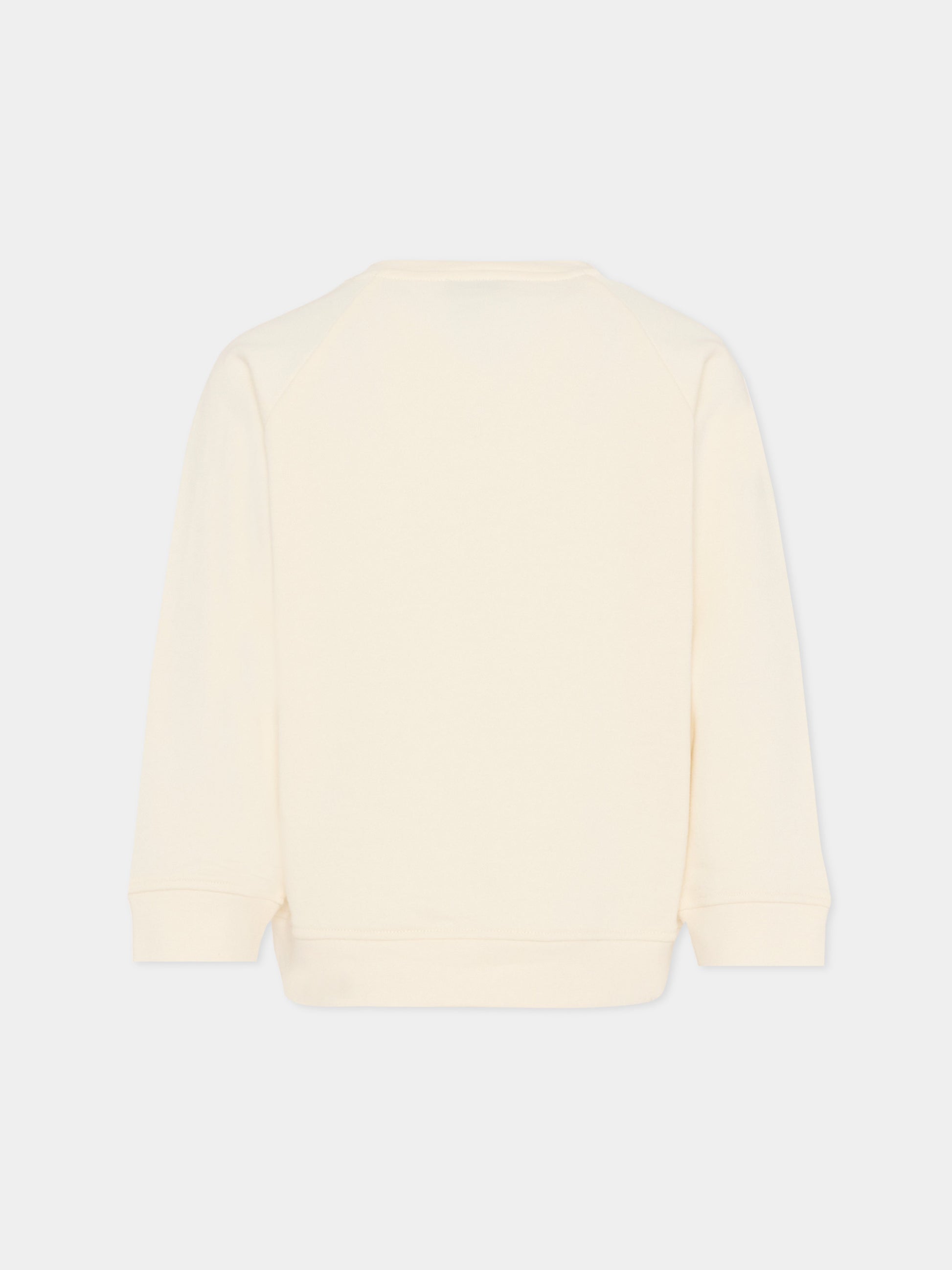 Felpa beige per bambino con stampa insetto,Stella Mccartney Kids,TY4P60-Z3409 137