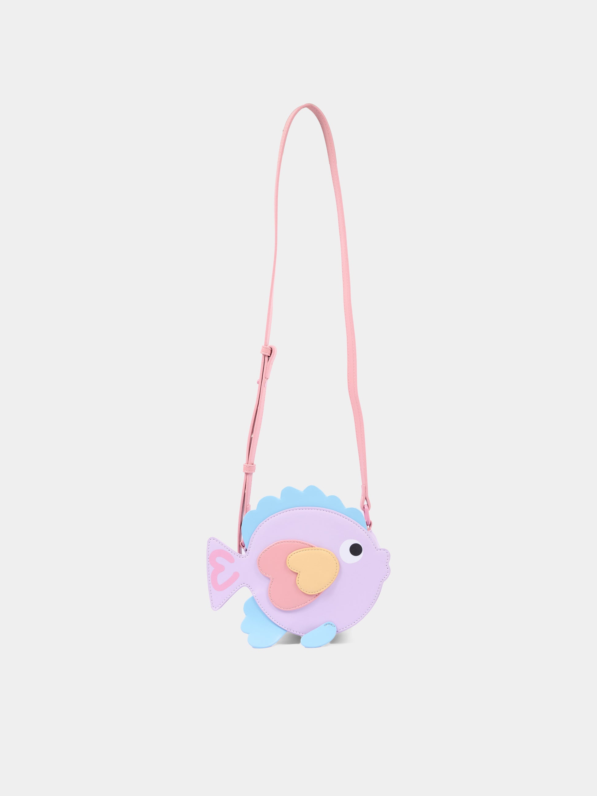 Borsa multicolor per bambina a forma di pesce,Stella Mccartney Kids,TY0A38-Z2429 539