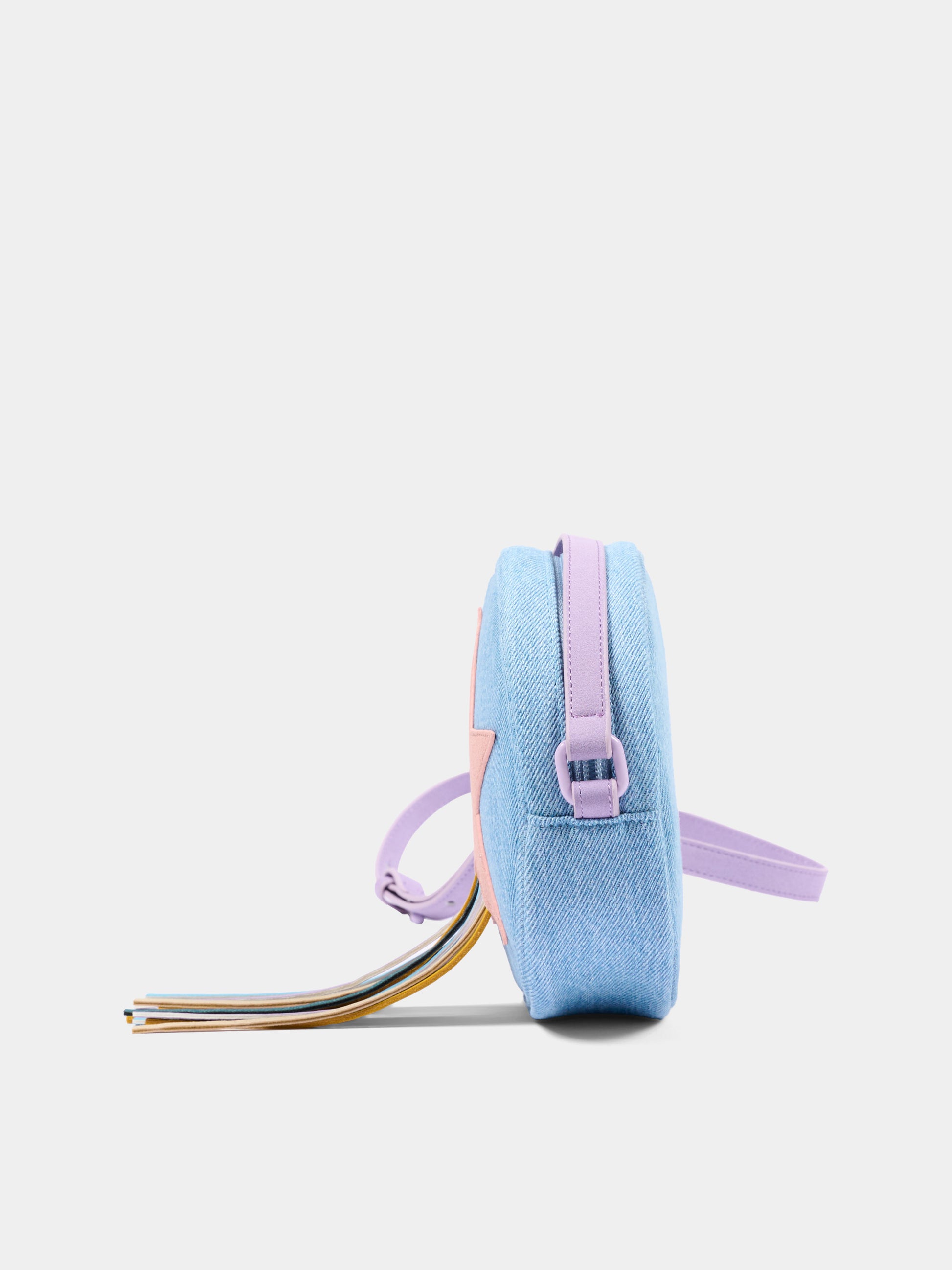 Borsa blu per bambina con stella,Stella Mccartney Kids,TY0A58-Z3618 665