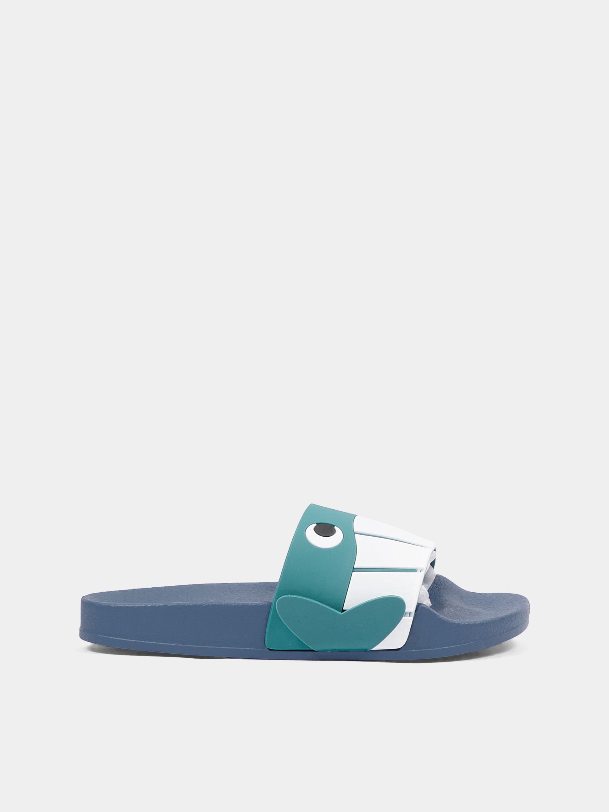 Ciabatte blu per bambino con decoro balena,Stella Mccartney Kids,TY0Q76-Z2948 61G