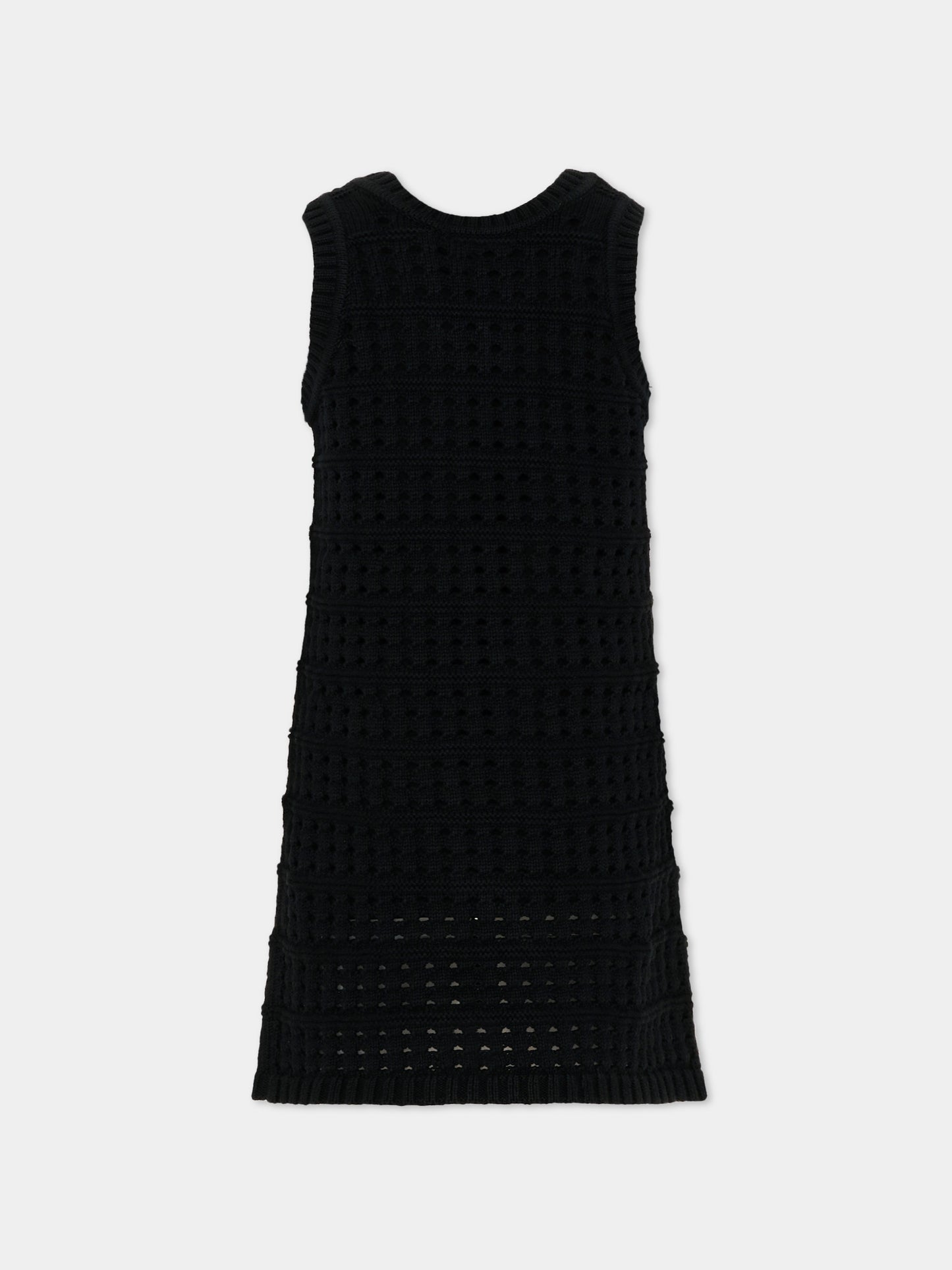 Vestito nero per bambina con logo,Stella Mccartney Kids,TY1C92-Z1876 930