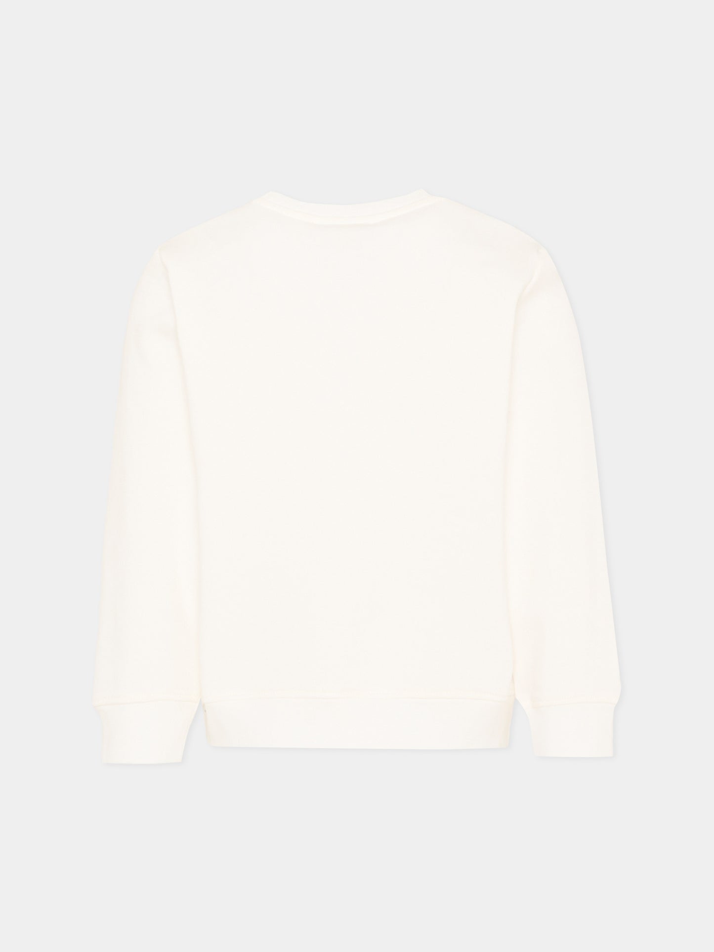 Felpa avorio per bambini con logo,Stella Mccartney Kids,TY4C10-Z3409 101