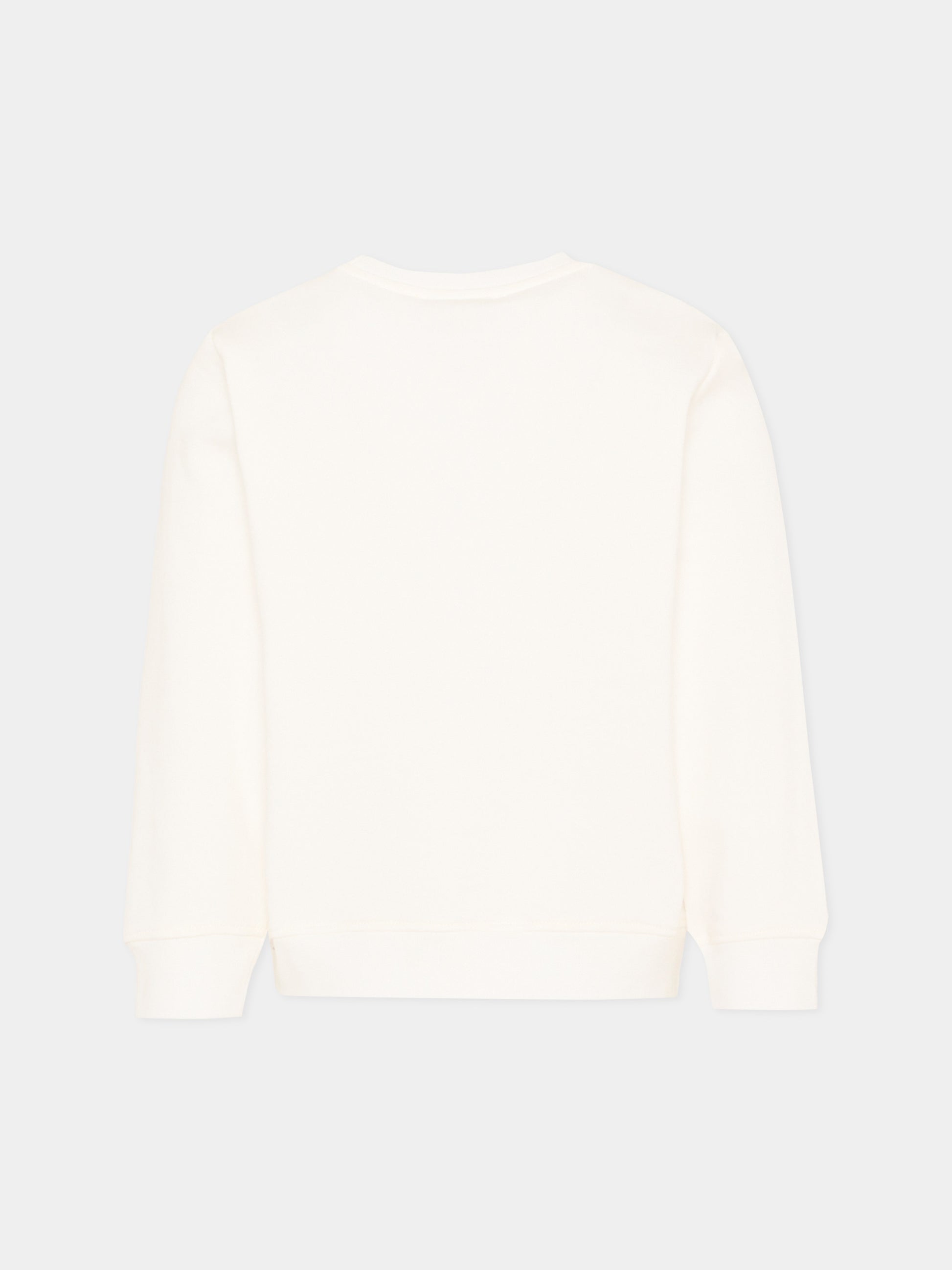 Felpa avorio per bambini con logo,Stella Mccartney Kids,TY4C10-Z3409 101