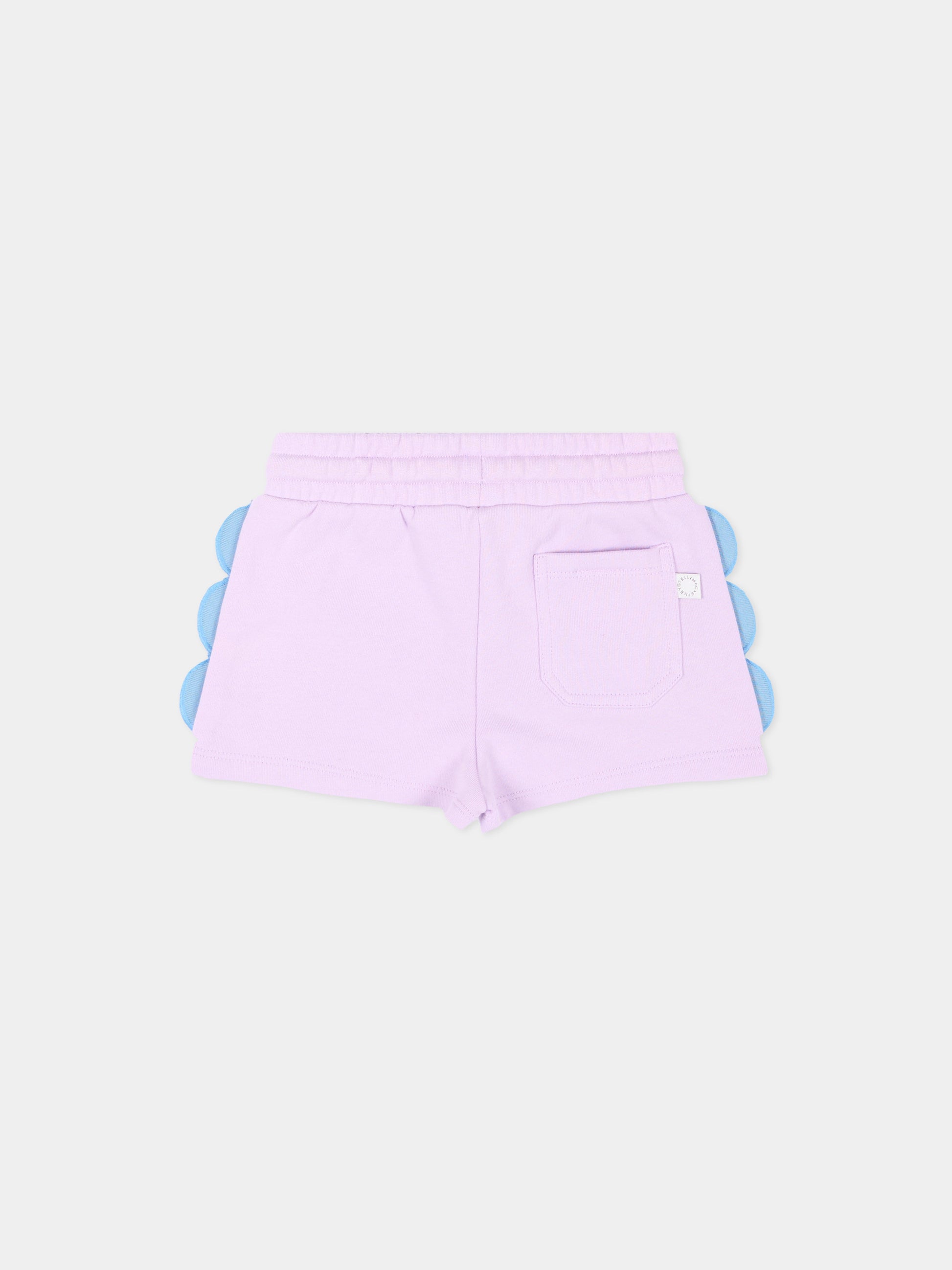 Shorts sportivi lilla per neonata,Stella Mccartney Kids,TY6059-Z3409 539