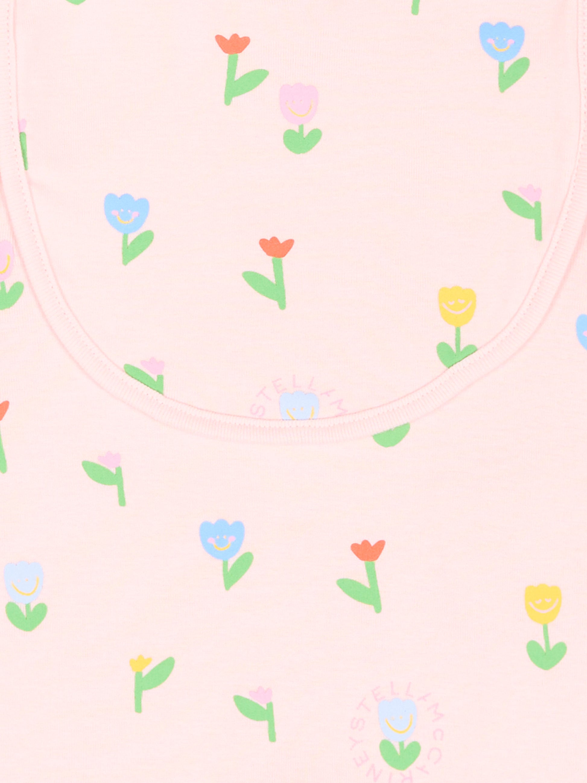 Set tutina rosa per neonata con tulipani,Stella Mccartney Kids,TYB030-Z3648 51ZMC