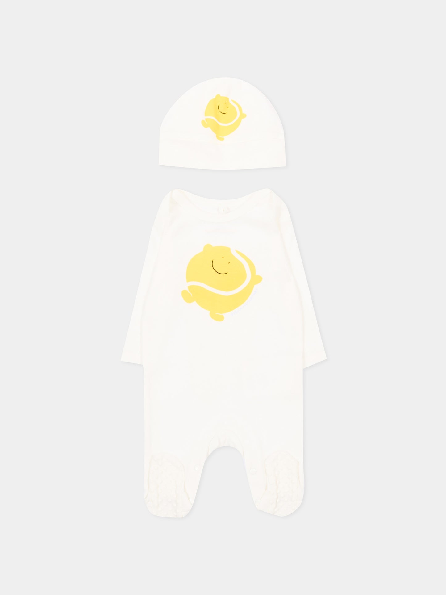Set tutina avorio per neonato con pallina da tennis,Stella Mccartney Kids,TYB510-Z0669 101