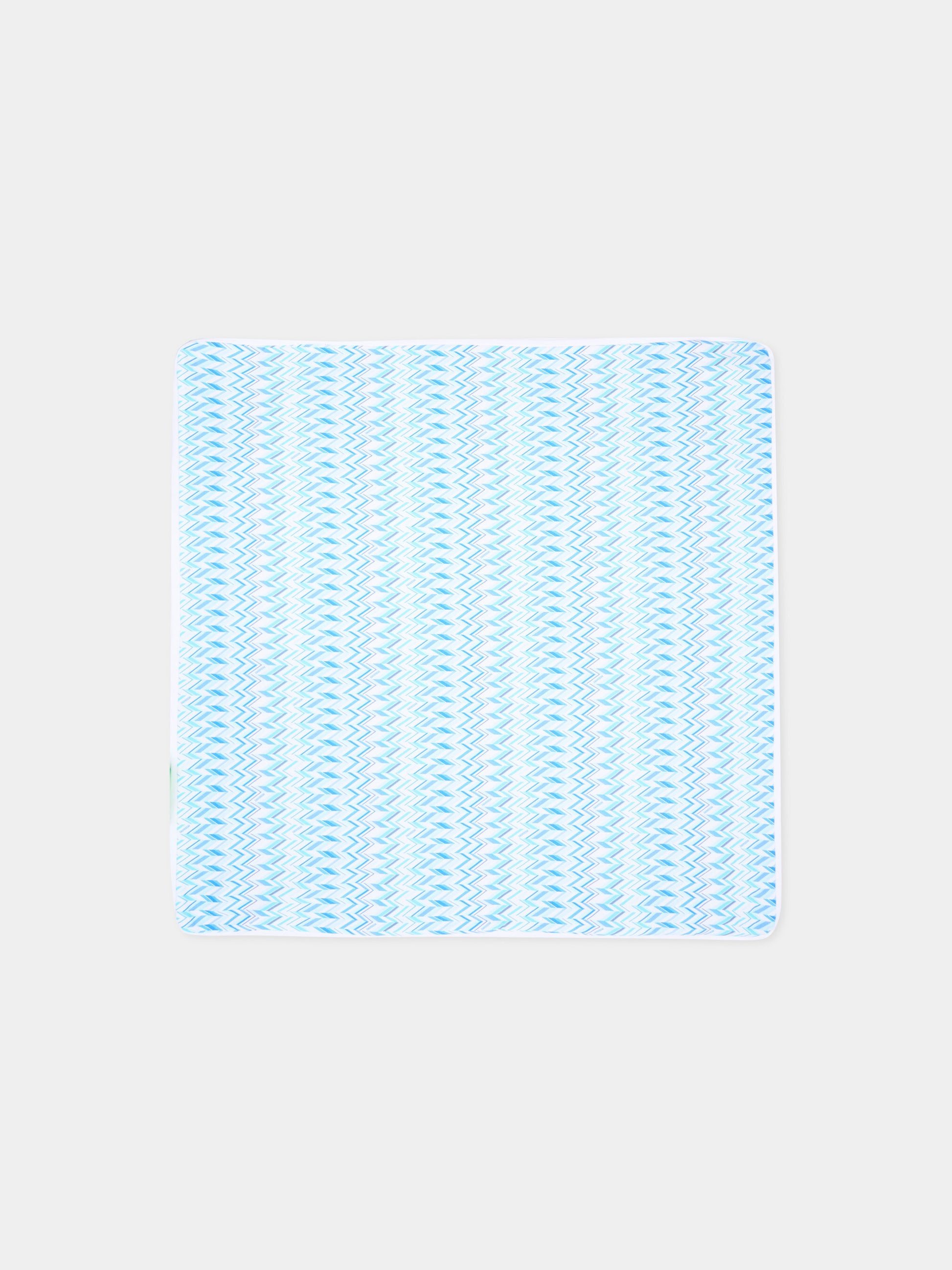 Coperta azzurra per neonato chevron,Missoni,MY0500-Z3674 600AZ