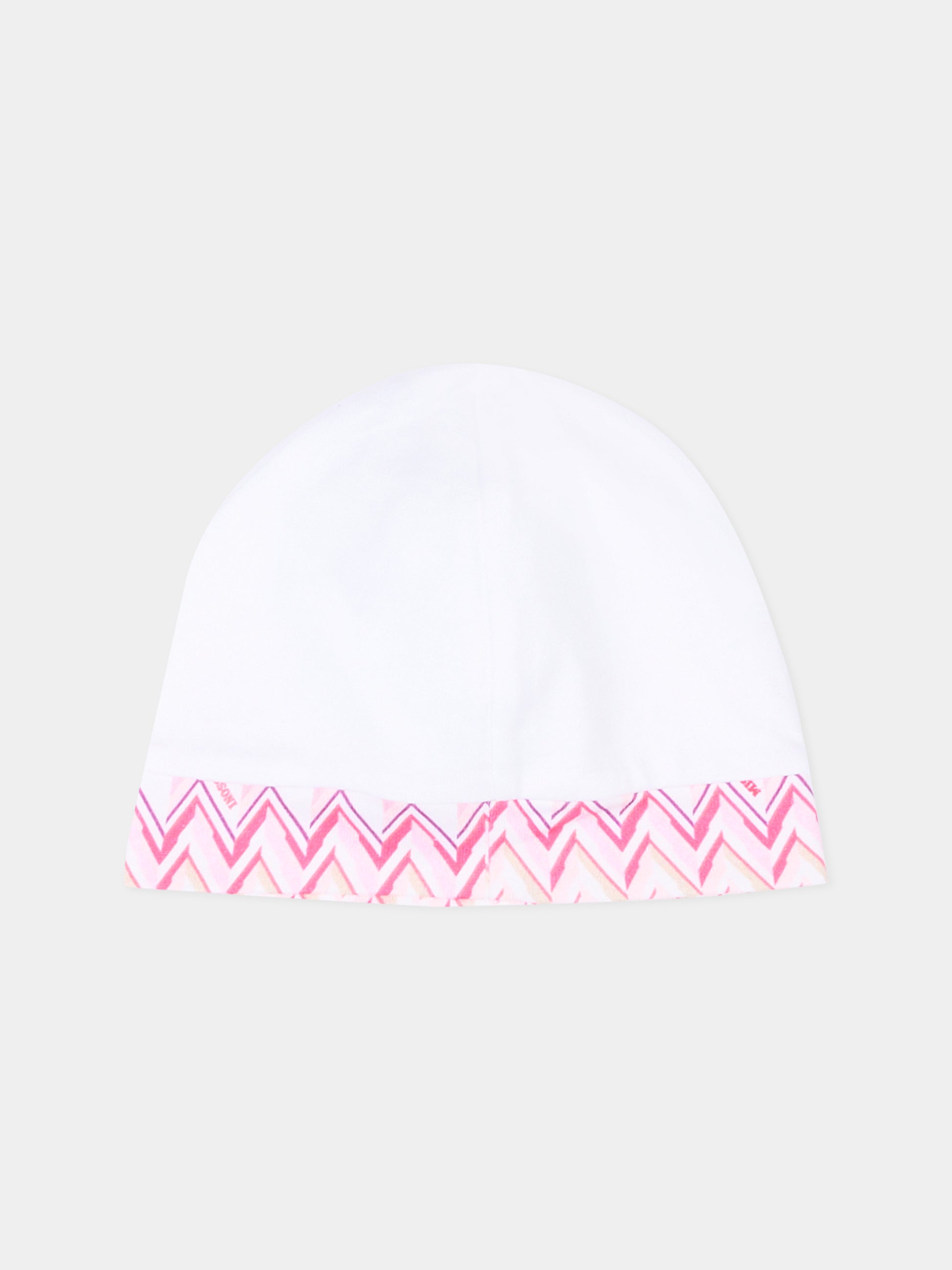 Set tutina bianco per neonata con motivo chevron,Missoni,MYB030-Z3672 100FU
