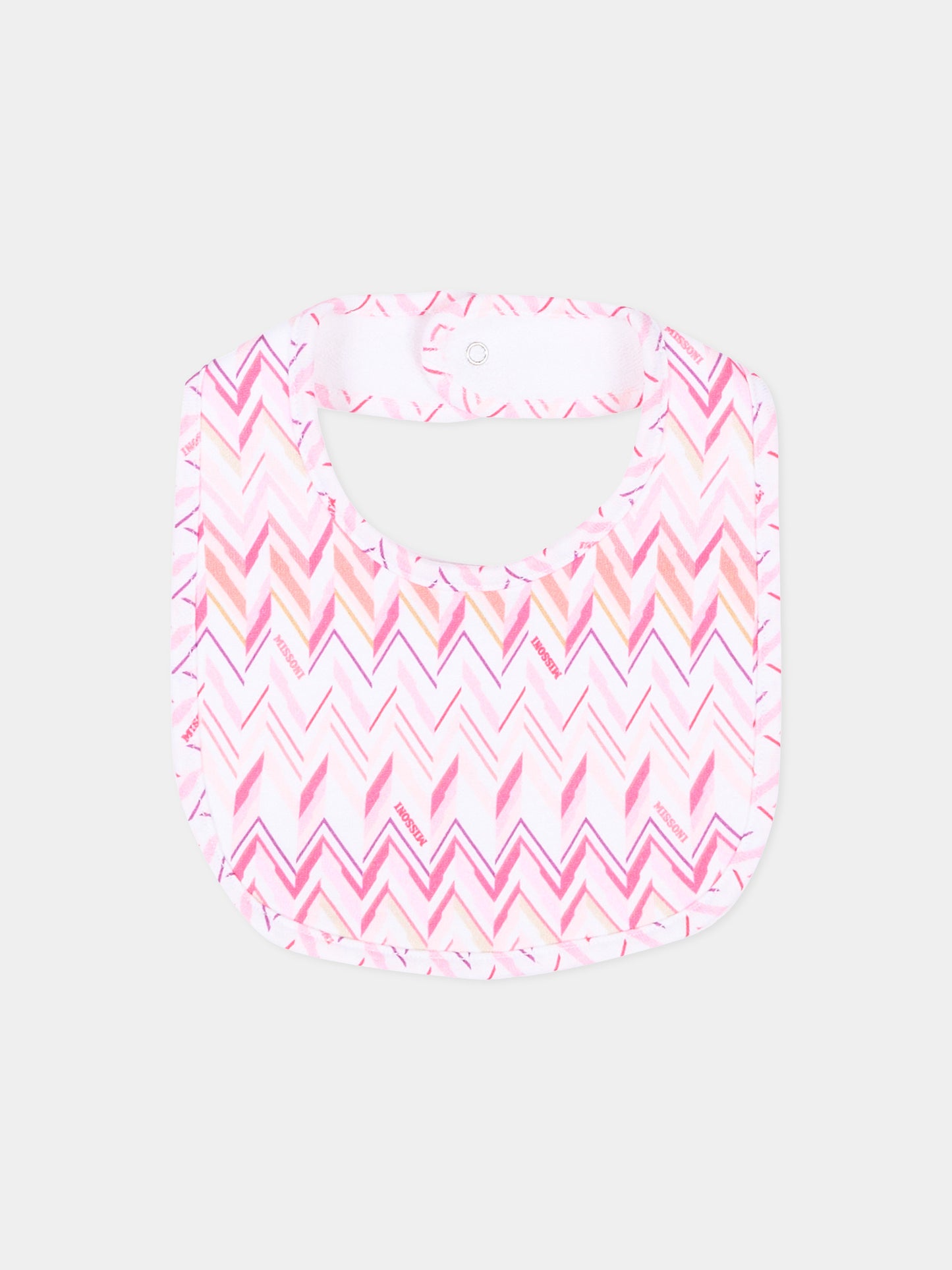 Set tutina bianco per neonata con motivo chevron,Missoni,MYB030-Z3672 100FU