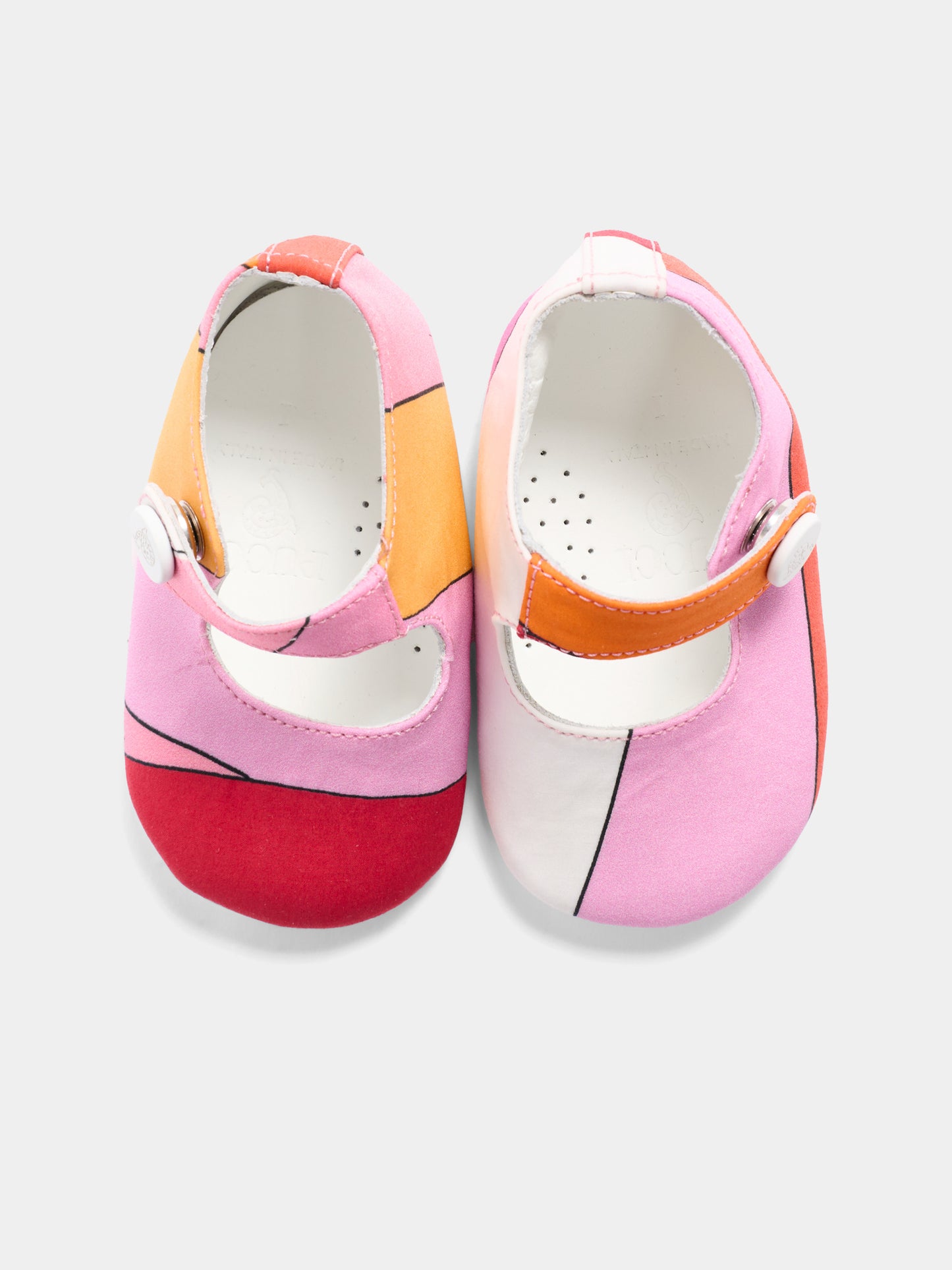 Ballerine multicolor per neonata,Emilio Pucci Junior,PY0076-P0585 50EAR