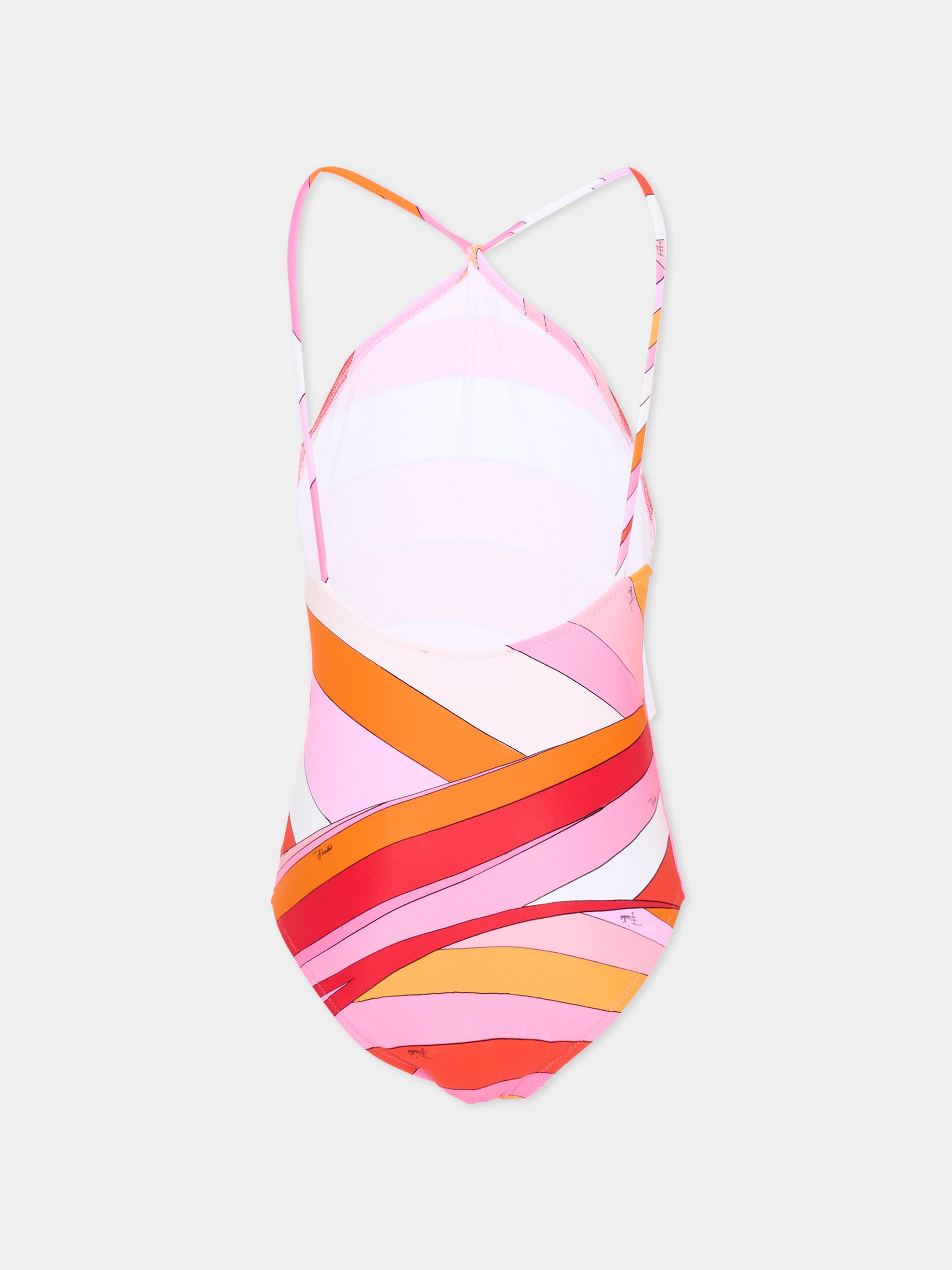 Costume intero multicolor per bambina,Emilio Pucci Junior,PYCA79-Z3748 50EAR