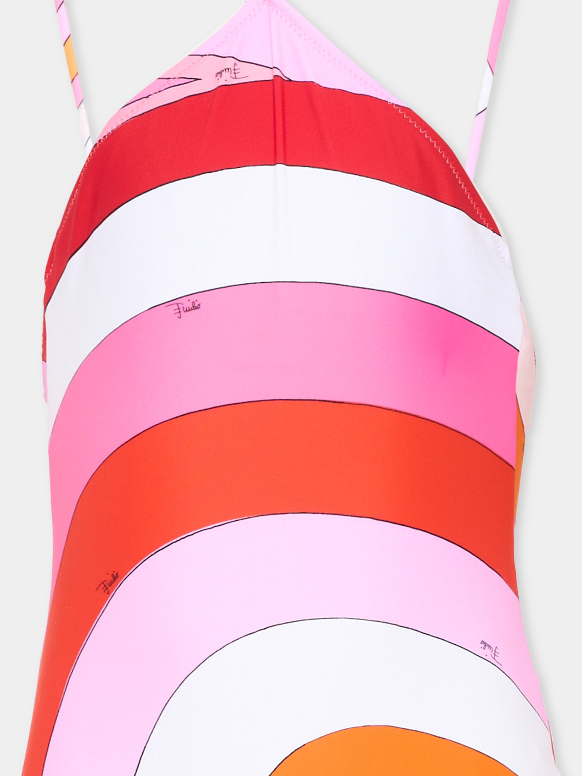 Costume intero multicolor per bambina,Emilio Pucci Junior,PYCA79-Z3748 50EAR