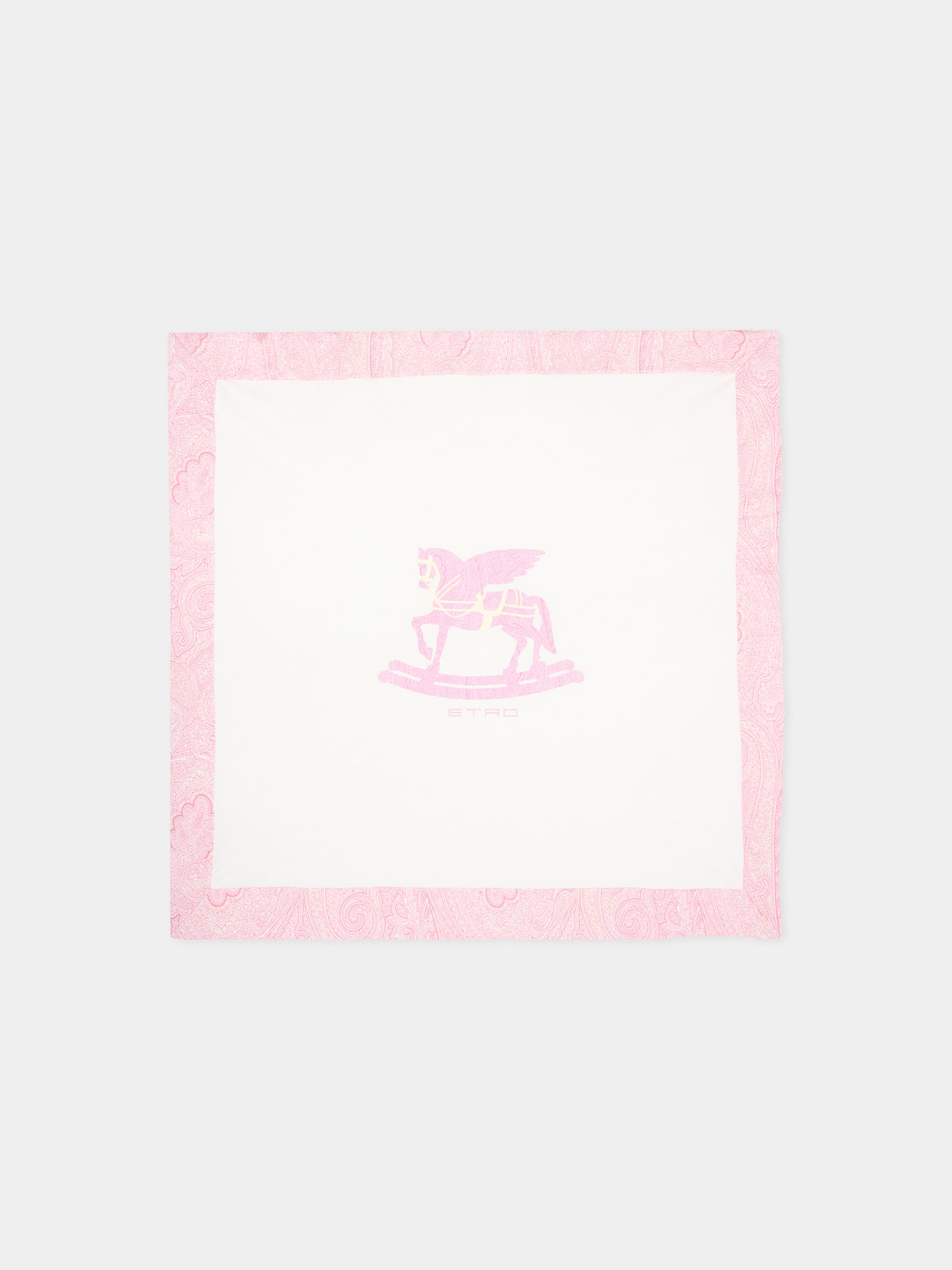 Coperta avorio per neonata con logo,Etro,GY0520-Z3672 102RS