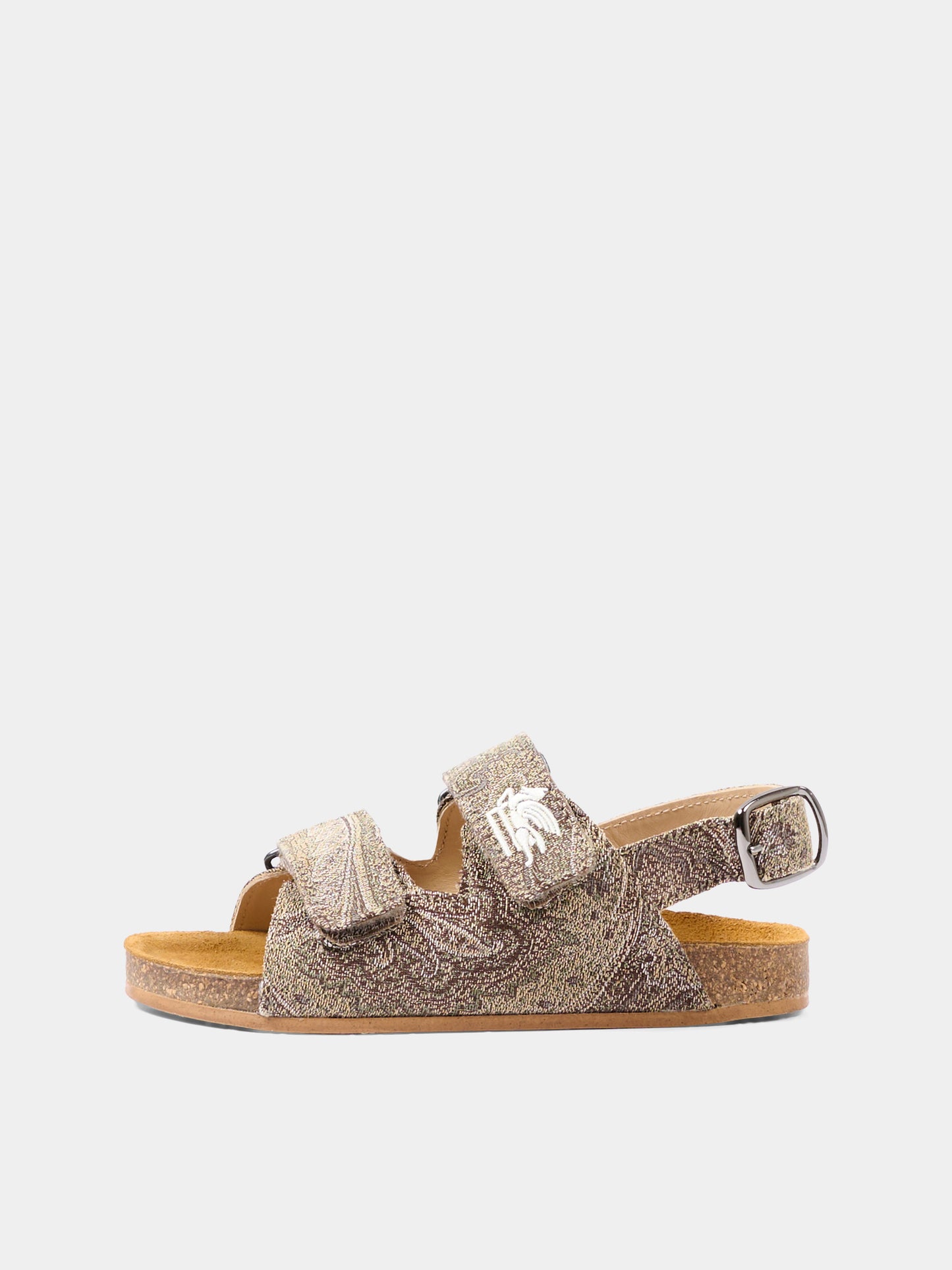 Sandali marroni per bambini con motivo paisley,Etro,GY0P46-U0264 311