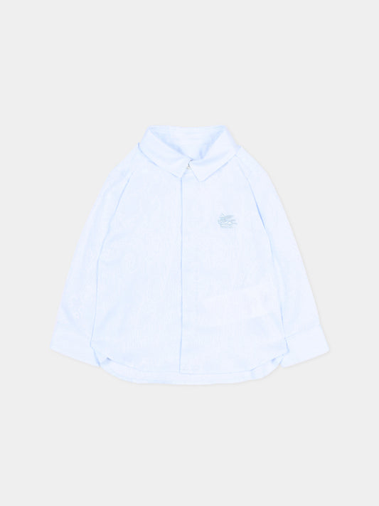 Camicia celeste per neonato paisley,Etro,GW5500-P0472 600