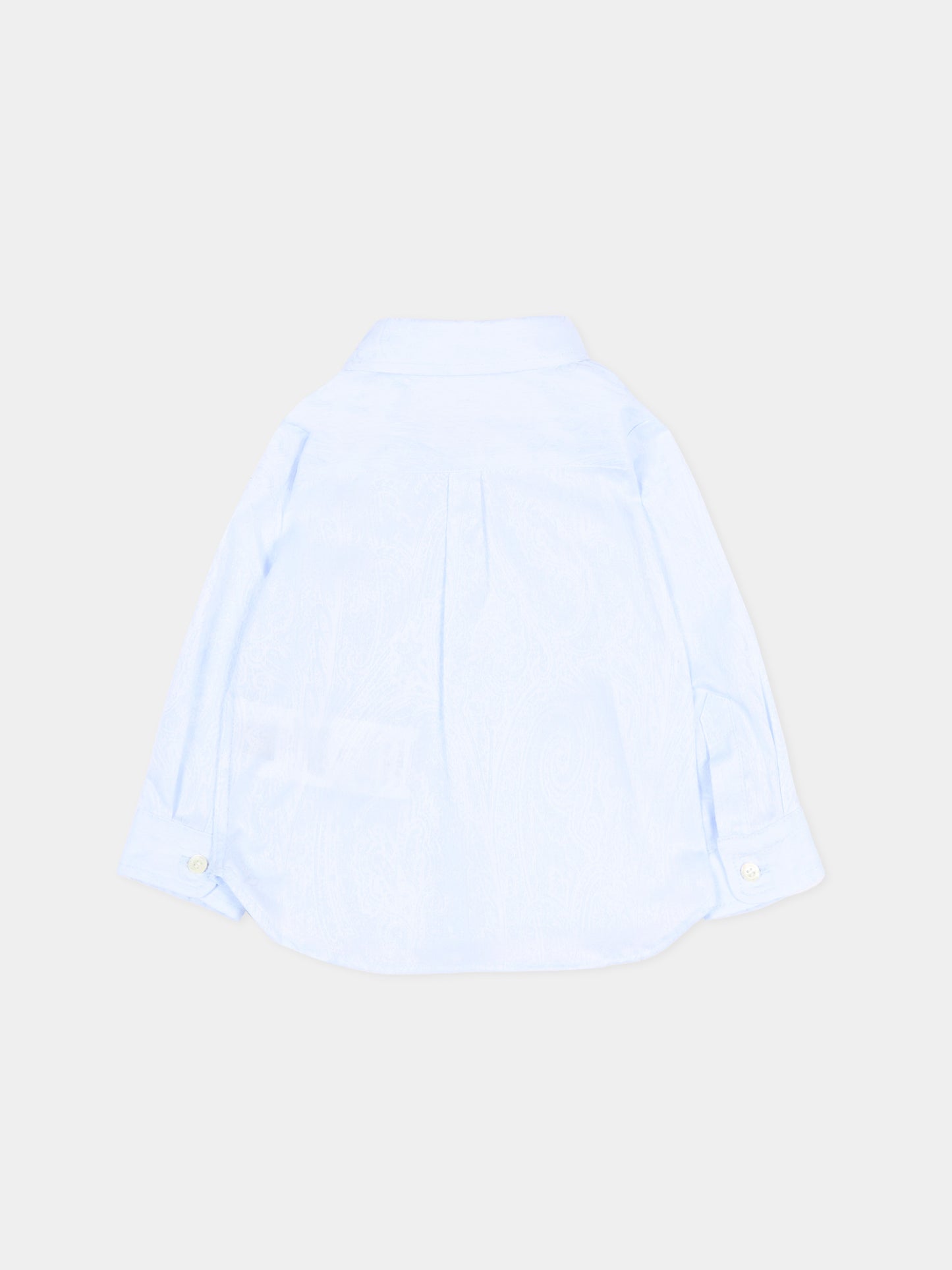 Camicia celeste per neonato paisley,Etro,GW5500-P0472 600