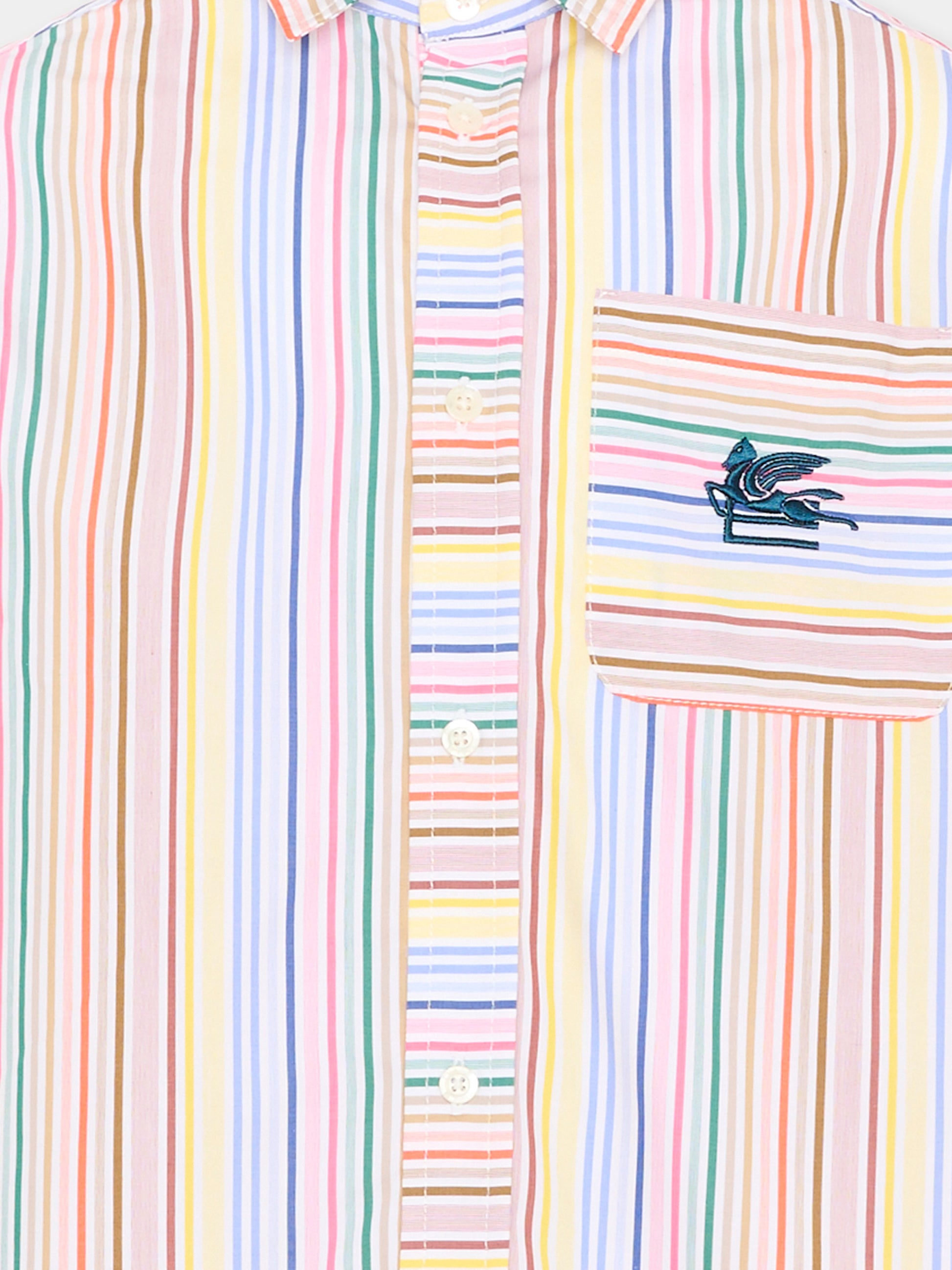 Camicia multicolor per bambino a righe,Etro,GY5P20-Z3654 101VE