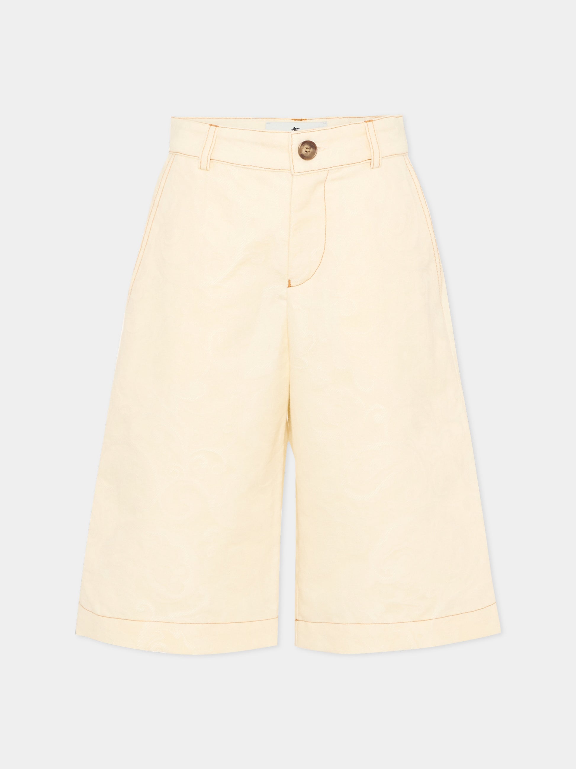 Pantaloni avorio per bambino con motivo jacquard,Etro,GY6P09-I0308 105