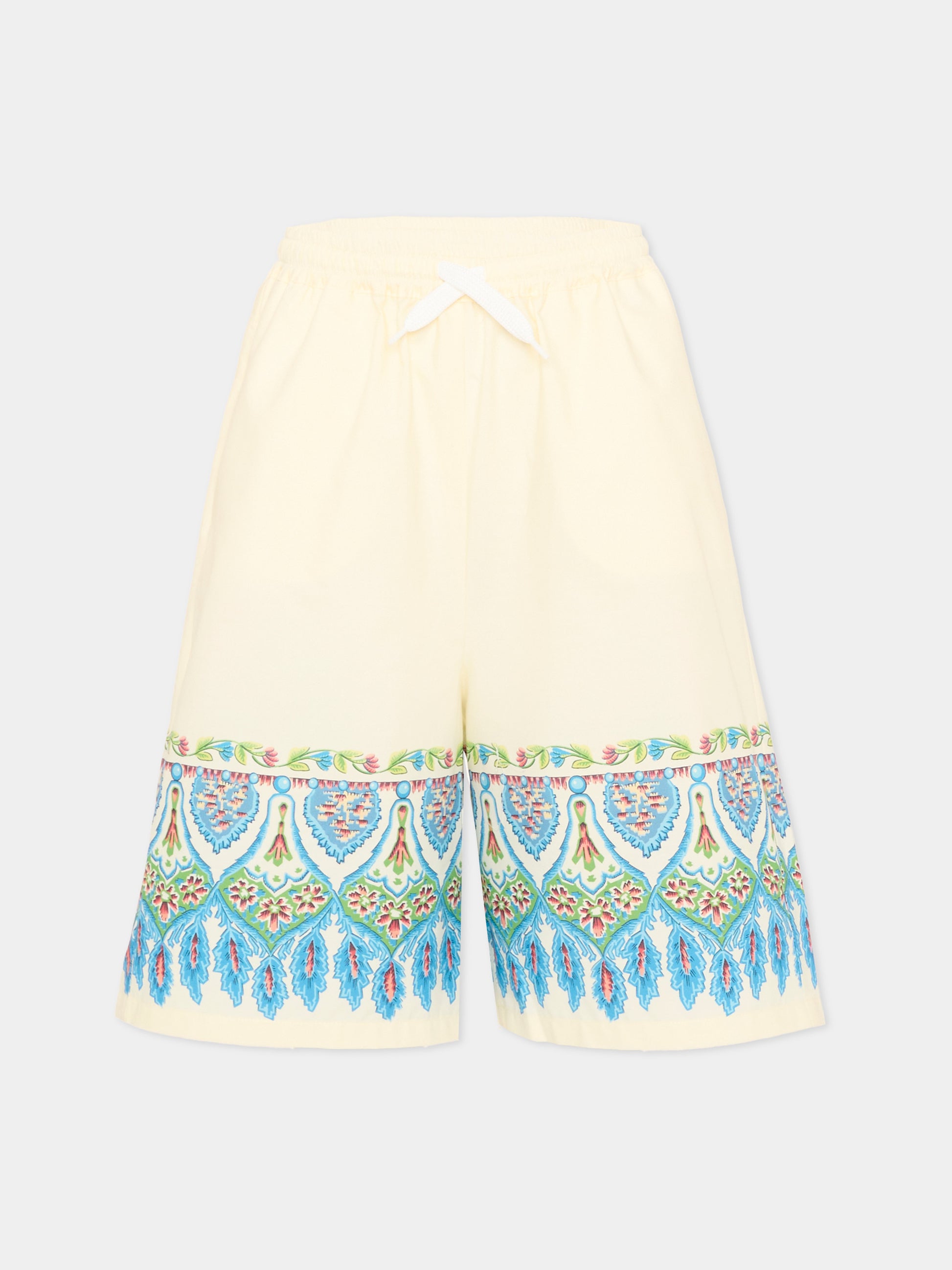 Shorts multicolor per bambino con stampa paisley,Etro,GY6Q89-P0601 106MC