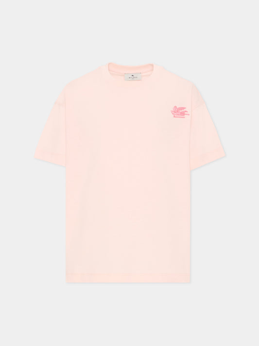 T-shirt rosa per bambina con Pegaso,Etro,GY8P91-Z3672 501
