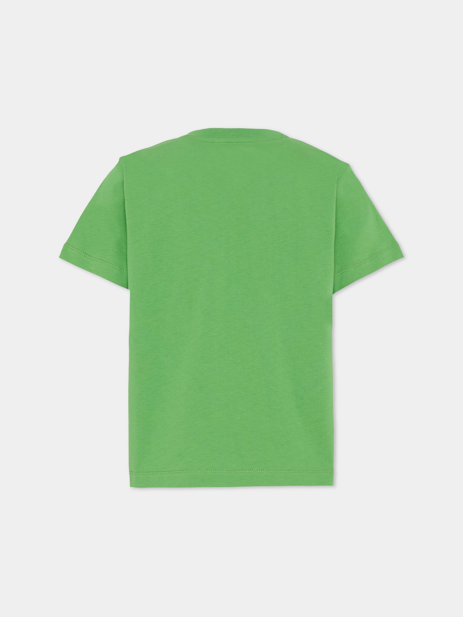 T-shirt verde per bambini con Pegaso,Etro,GY8Q11-Z3672 773