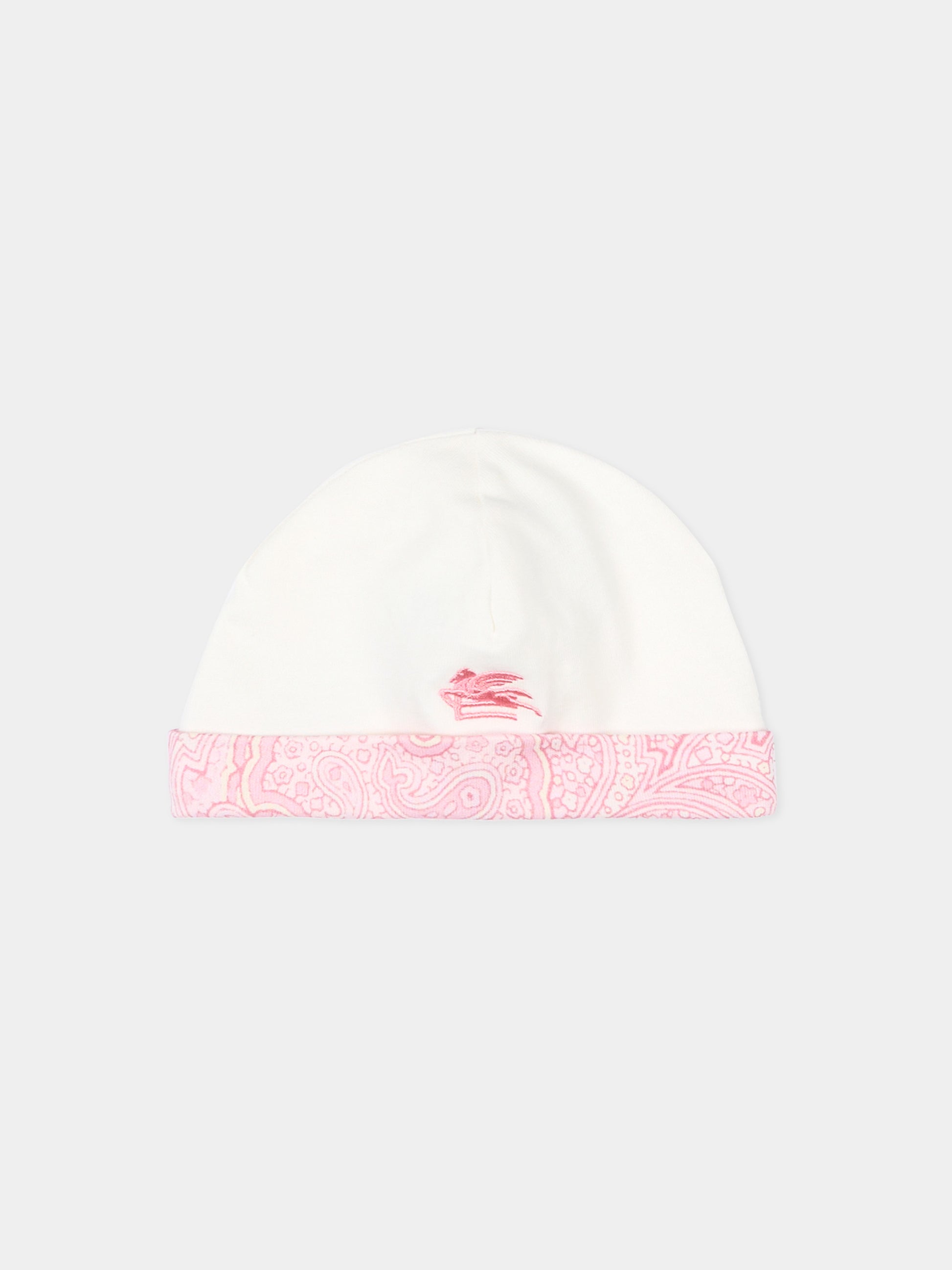 Set tutina rosa per neonata con stampa paisley e logo,Etro,GYB530-Z3771 502