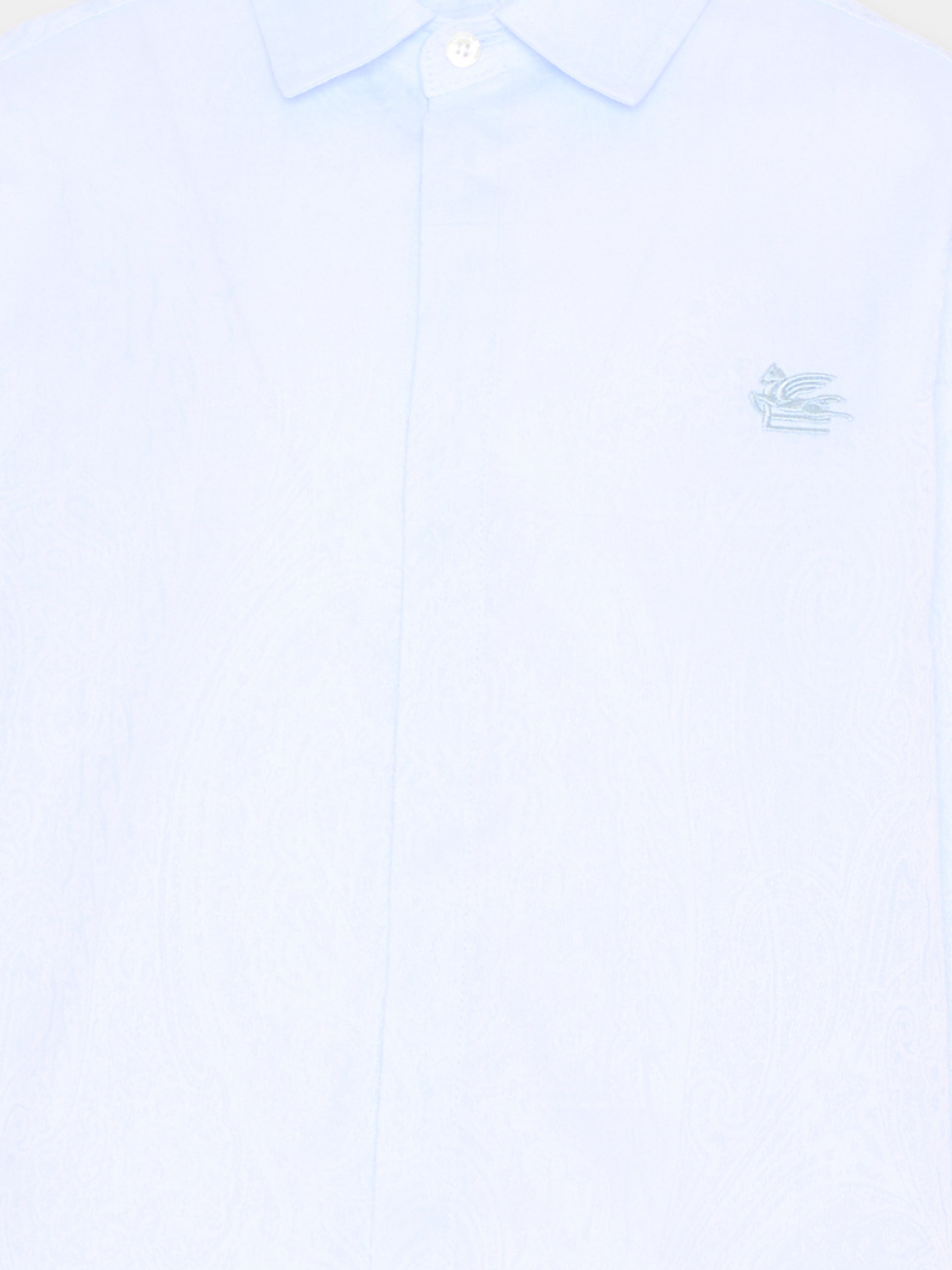 Camicia celeste per bambino con motivo paisley,Etro,GW5P10-P0472 600