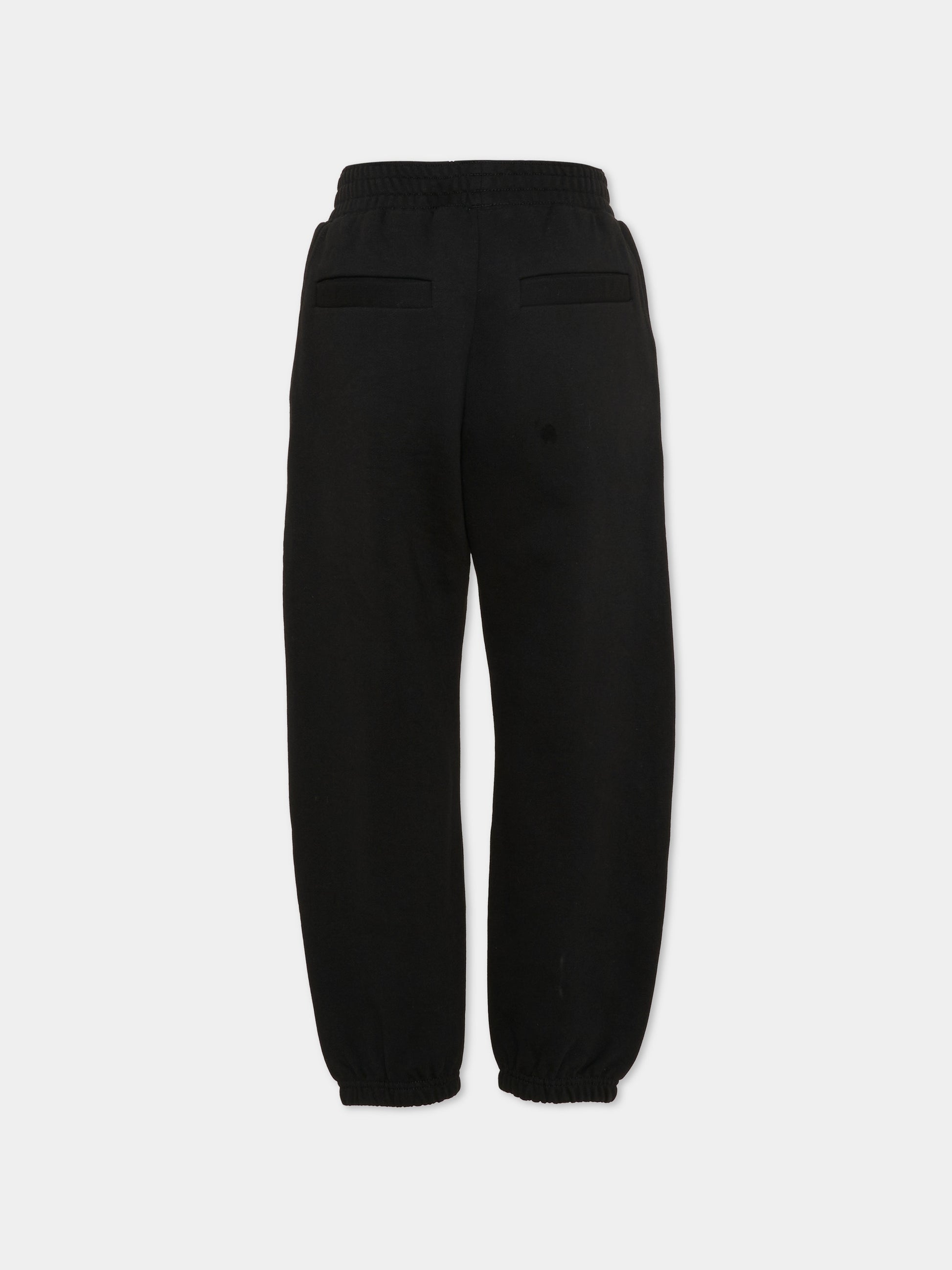 Pantaloni neri per bambini con logo,Givenchy Kids,H31074 09B
