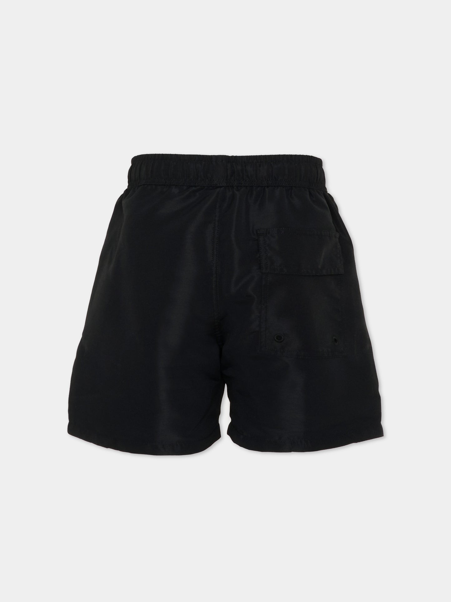 Boxer mare nero per bambino con logo,Givenchy Kids,H31078 09B