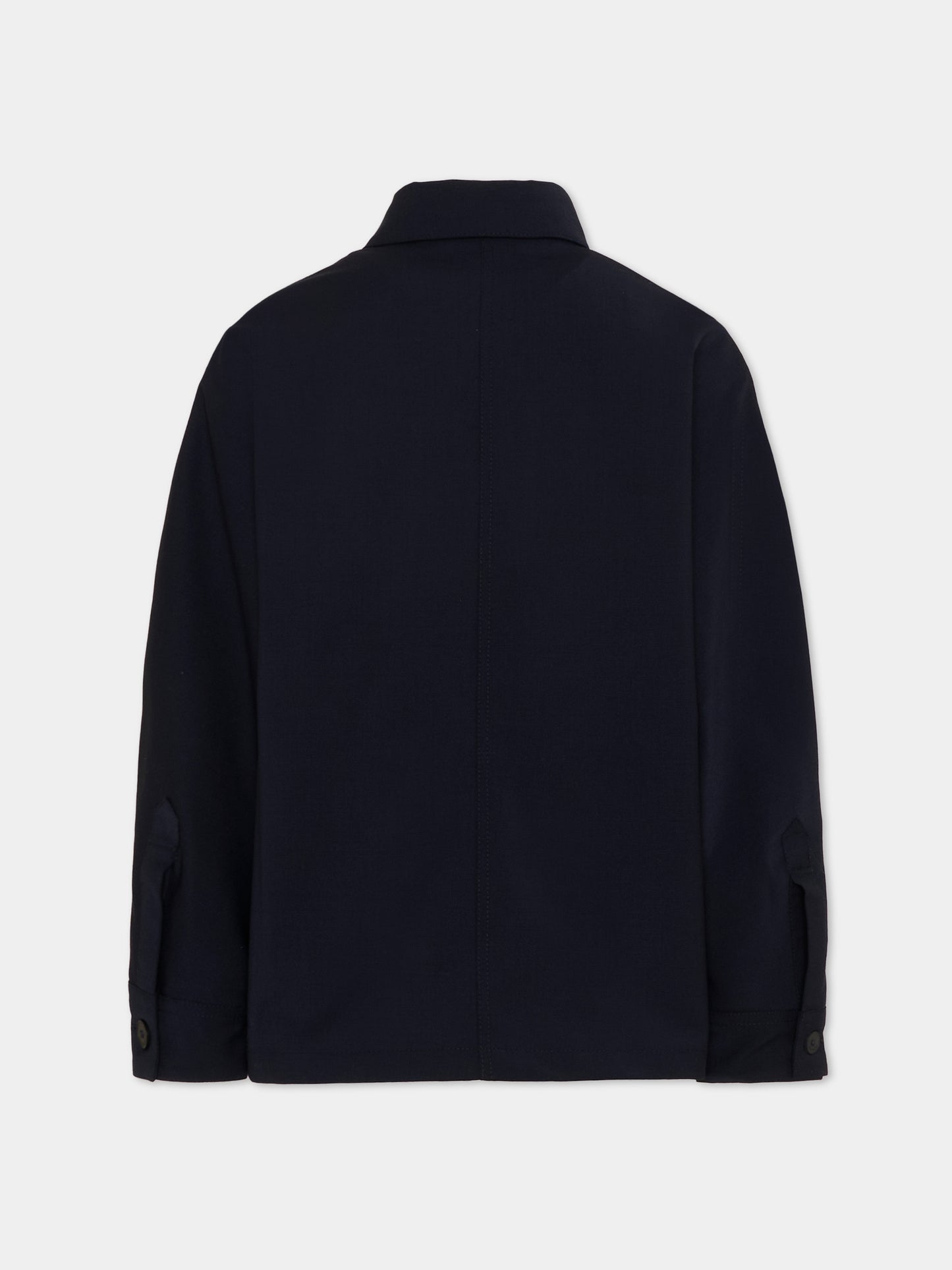 Giaccca blu per bambino con logo,Givenchy Kids,H31094 061