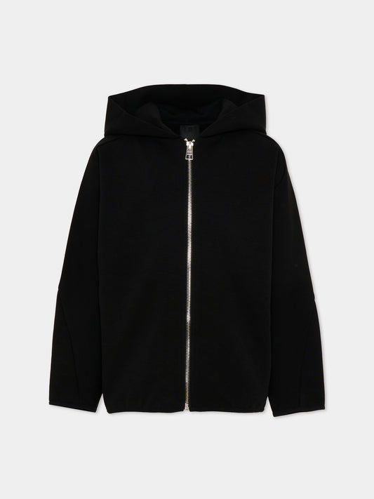 Felpa nera per bambino con logo,Givenchy Kids,H31097 09B