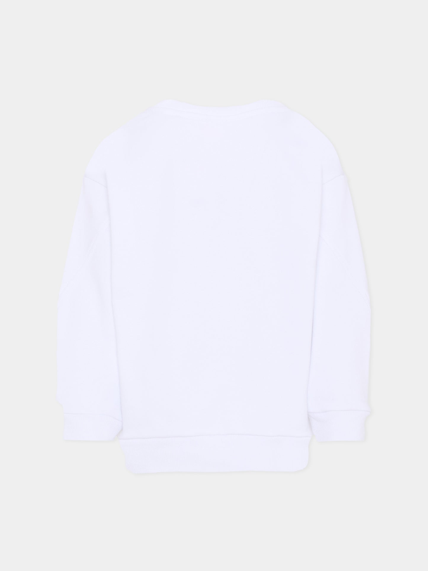 Felpa bianca per bambini con logo,Givenchy Kids,H31214 10P