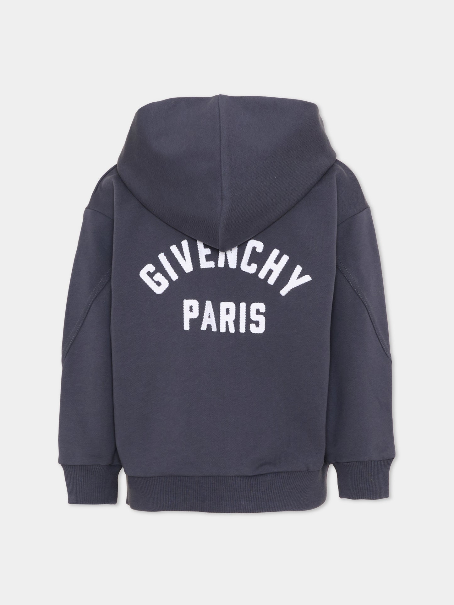 Felpa grigia per bambino con logo,Givenchy Kids,H31215 061