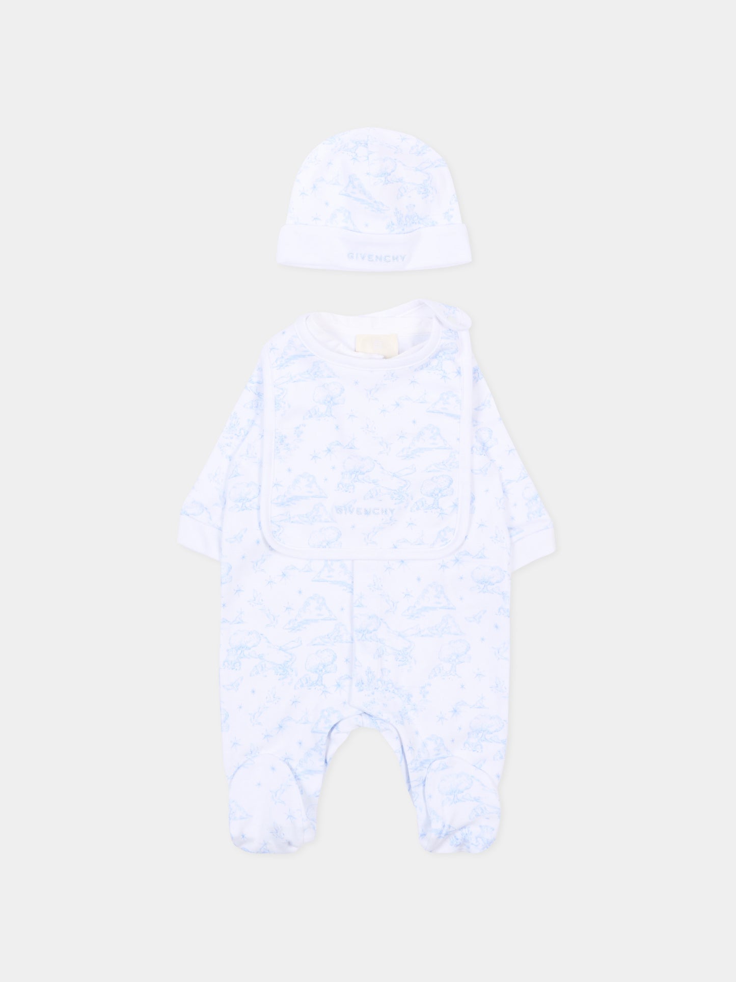 Set tutina multicolor per neonato,Givenchy Kids,H31264 N48