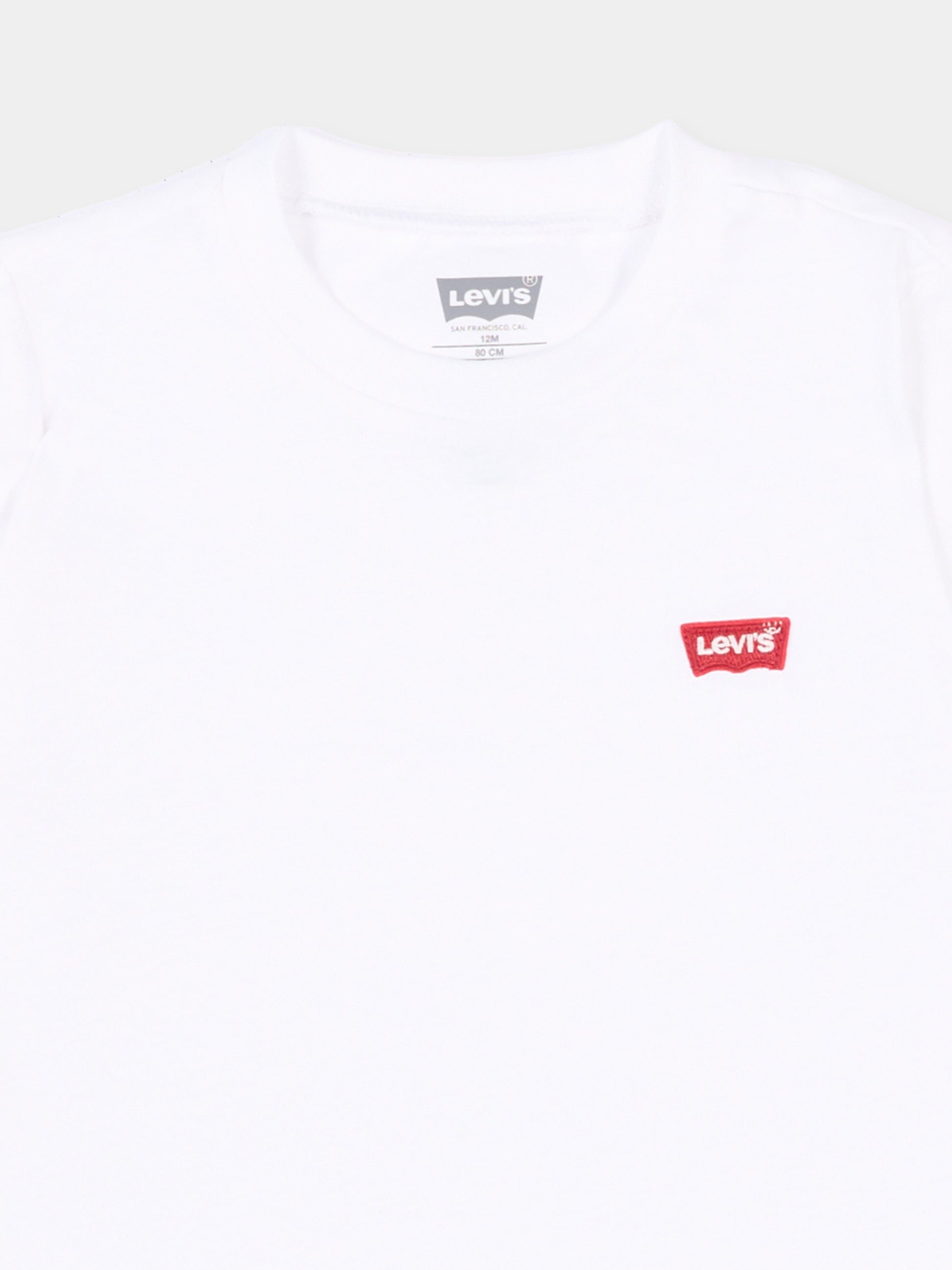 T-Shirt bianca per neonati con logo,Levi's Kids,6EA100 001