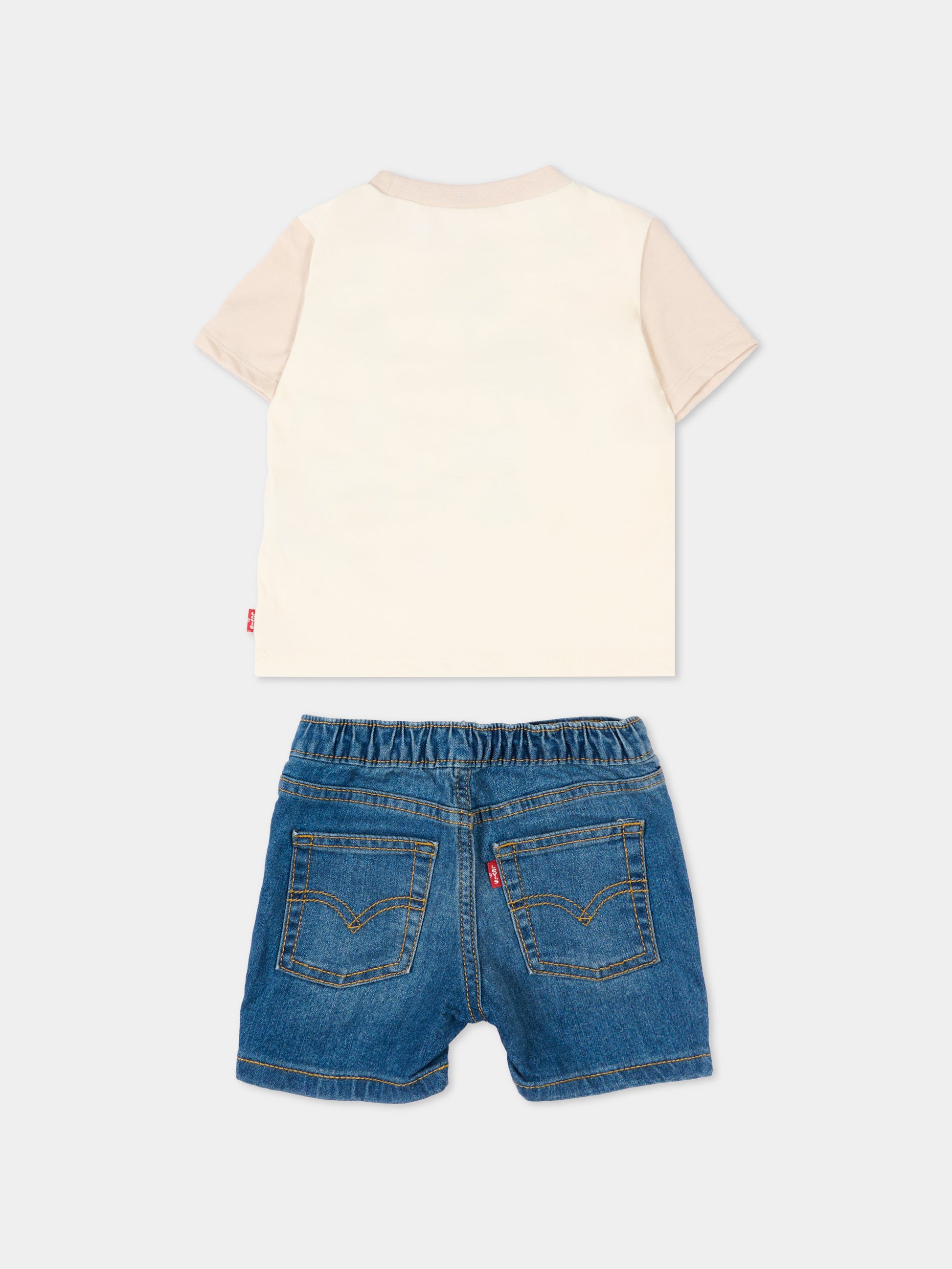 Completo sportivo multicolor per neonati con orsetto,Levi's Kids,6EP708 W0E