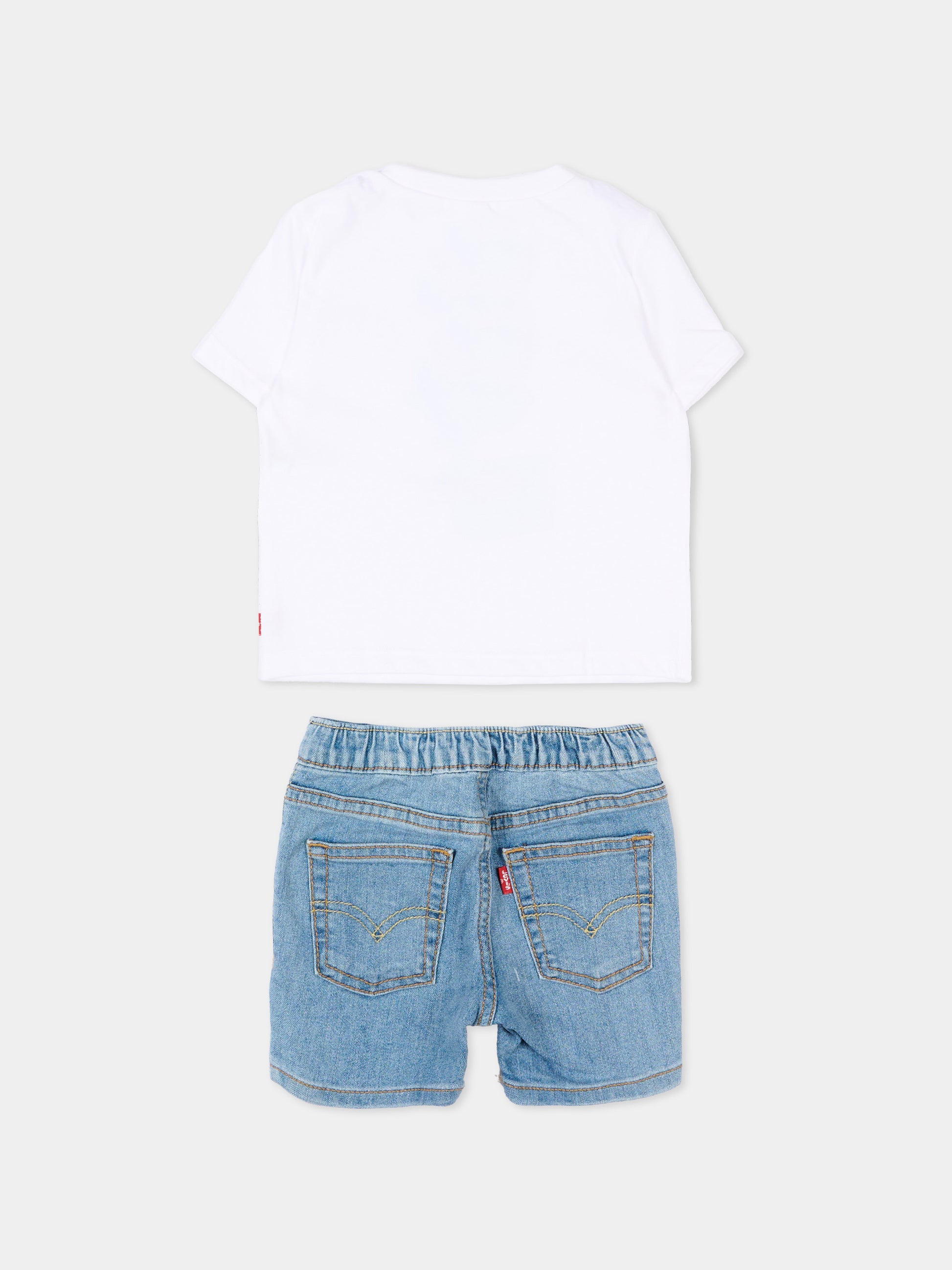 Completo multicolor per neonato con orsetto,Levi's Kids,6EP629 W1T