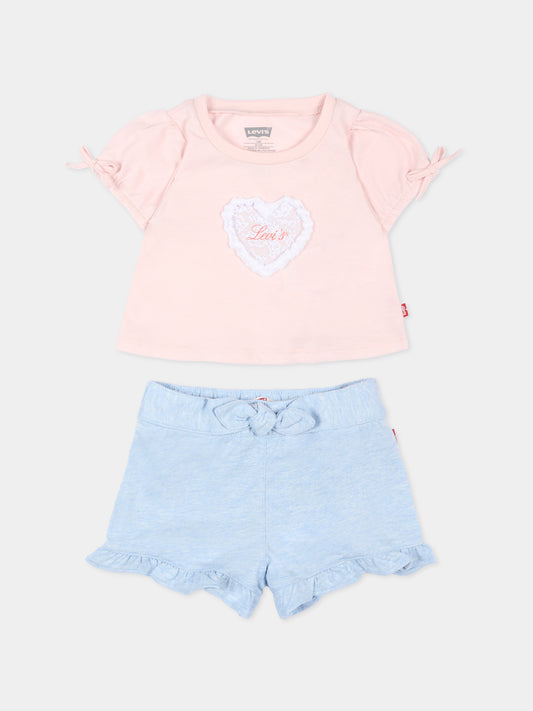 Completo sportivo multicolor per neonata,Levi's Kids,1EP494 AKR