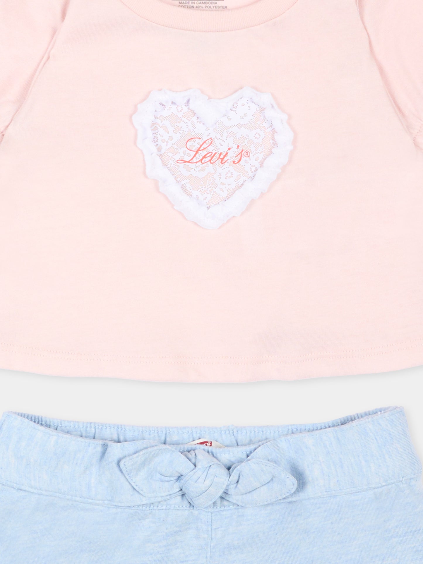 Completo sportivo multicolor per neonata,Levi's Kids,1EP494 AKR