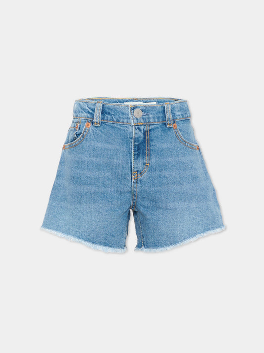 Shorts denim per bambina,Levi's Kids,4EM220 MDU